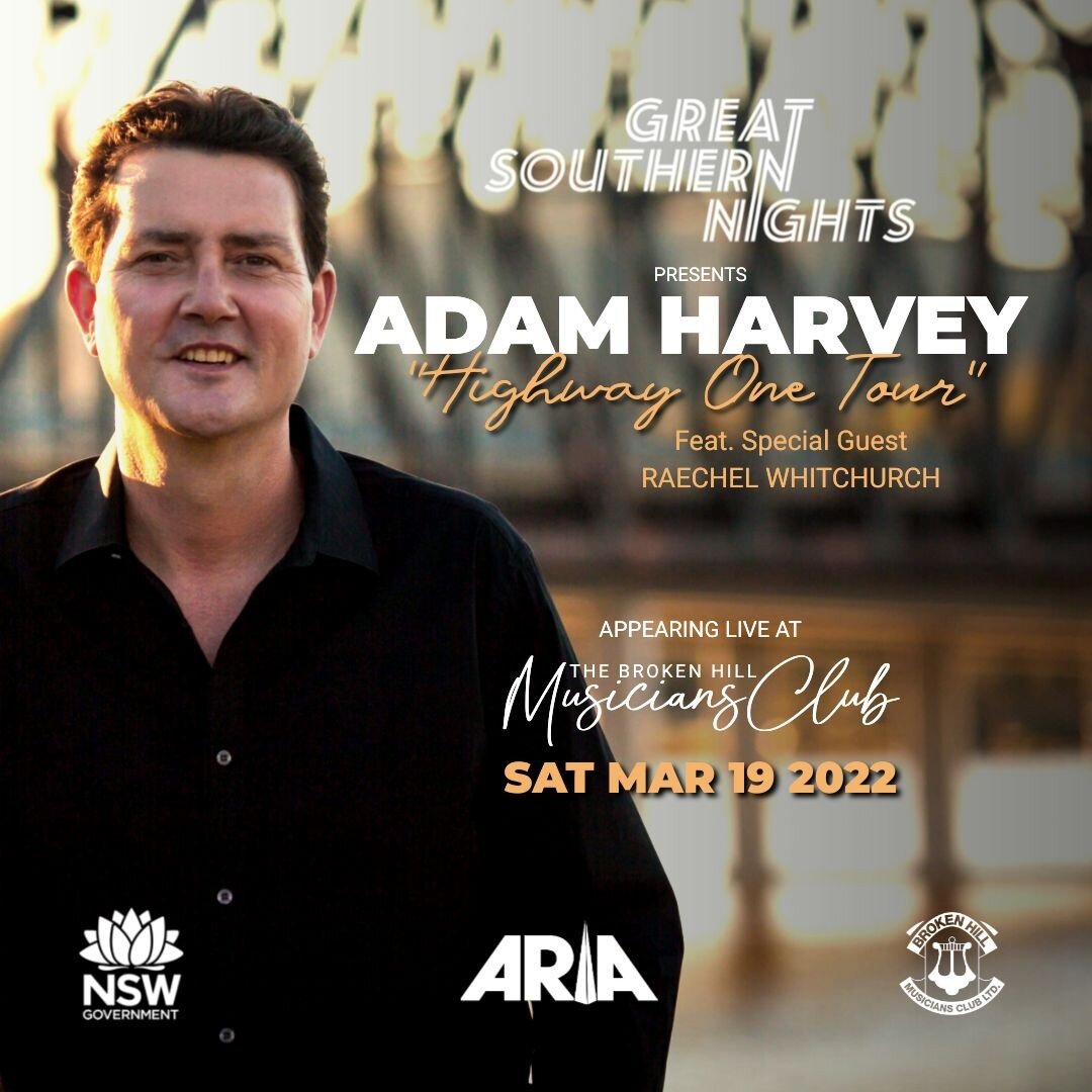 🤠😎🤠 SOLD OUT - 30 MORE TICKETS NOW AVAILABLE 🤠😎🤠
Last night we sold out of tickets for this Saturdays Great Southern Nights: Adam Harvey Show at the Musicians Club. Today we have released an additional 30 Tickets for sale so those fans that sti