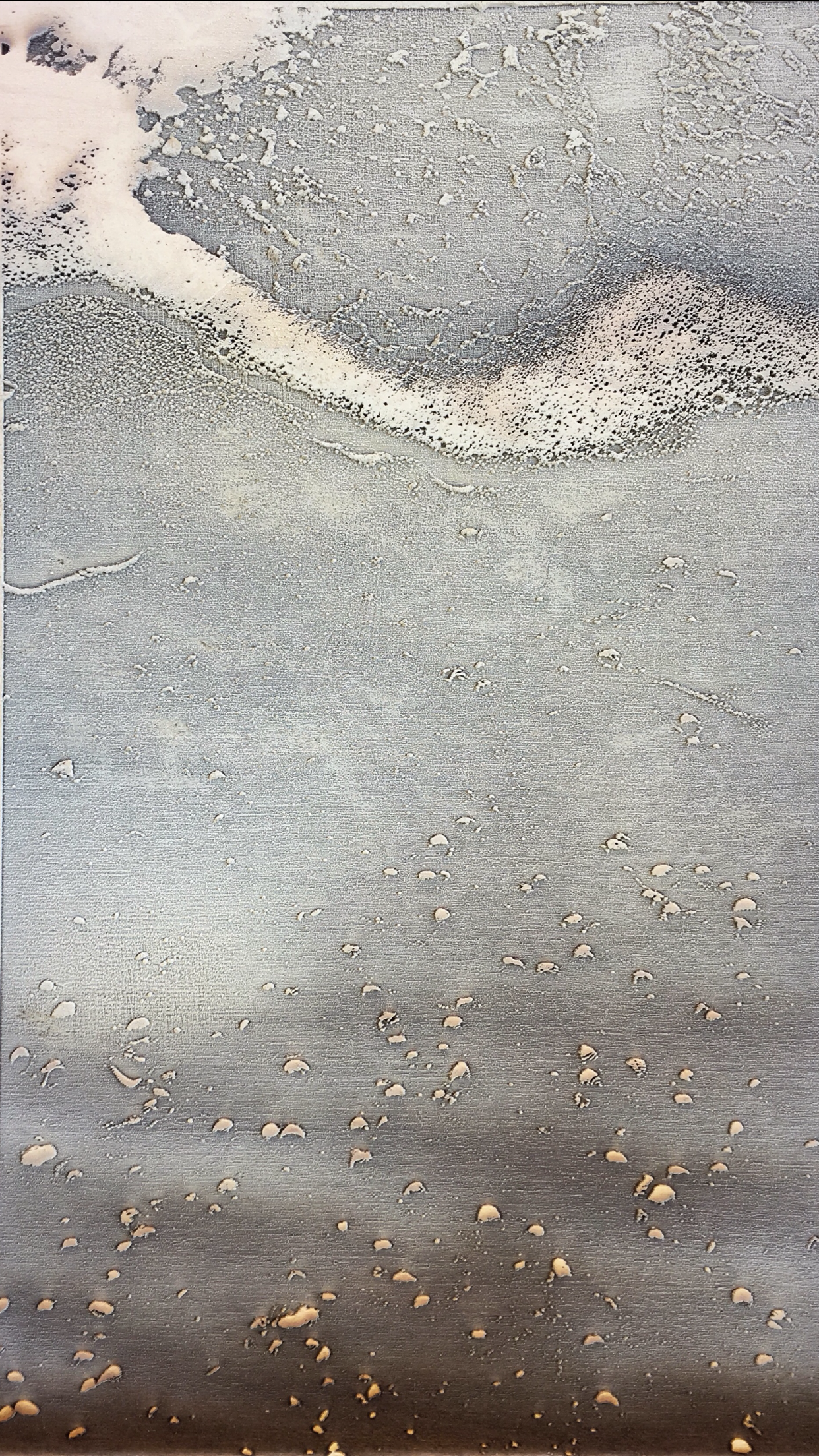    Ocean tide,  15X8 birch plywood   