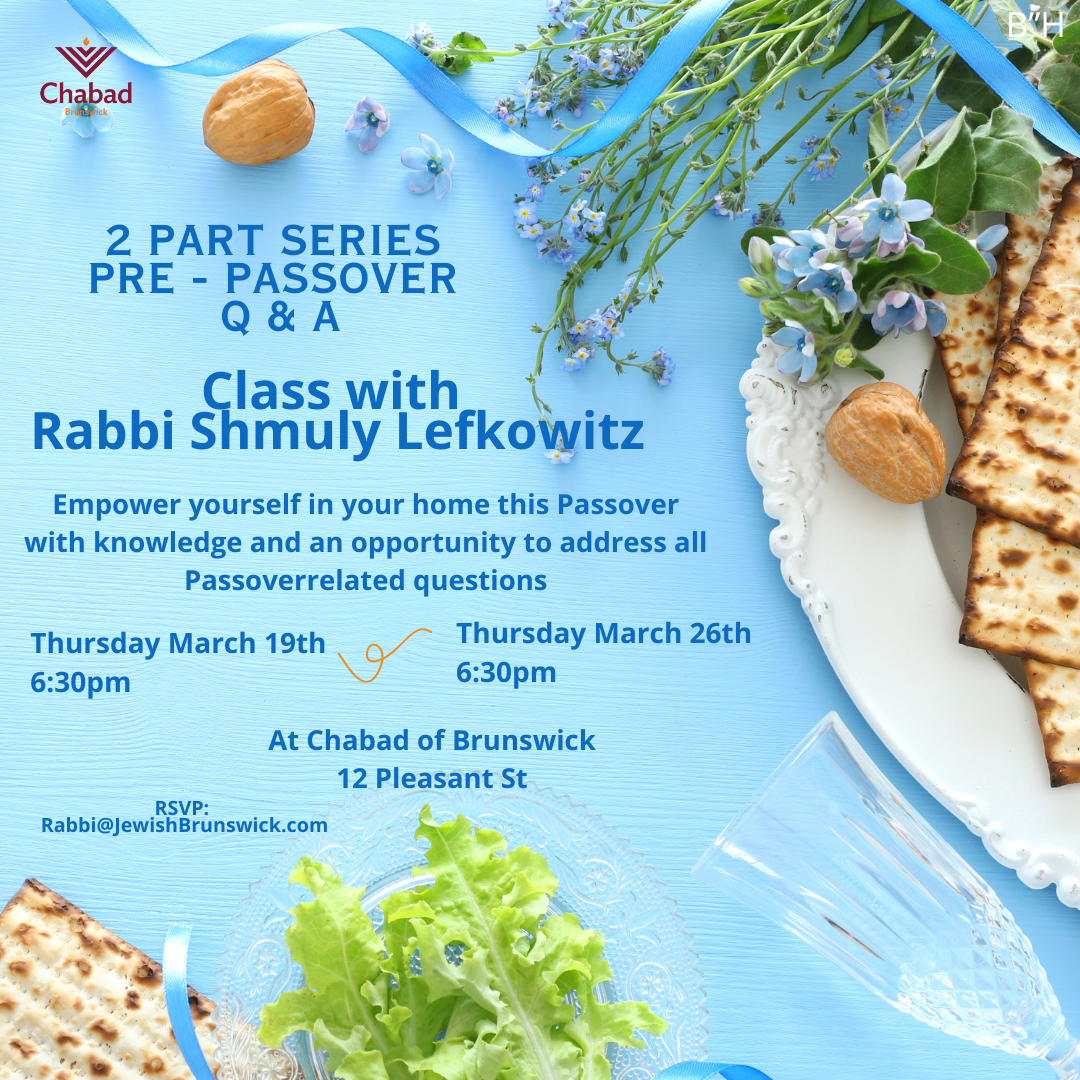 PASSOVER CLASS