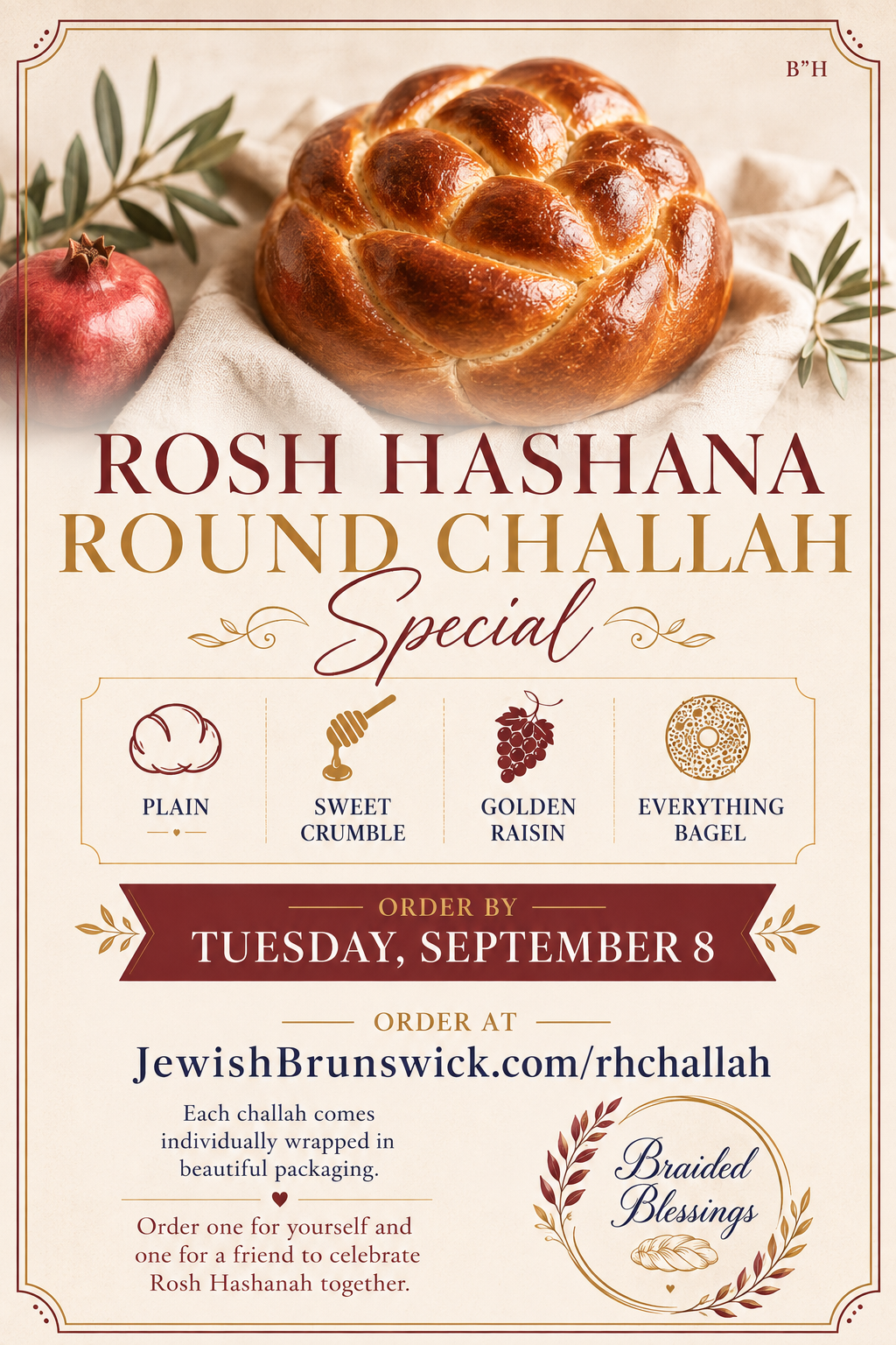 Rosh Hashana Round Challah