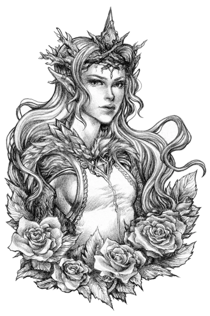 Original Sketch - The Queen