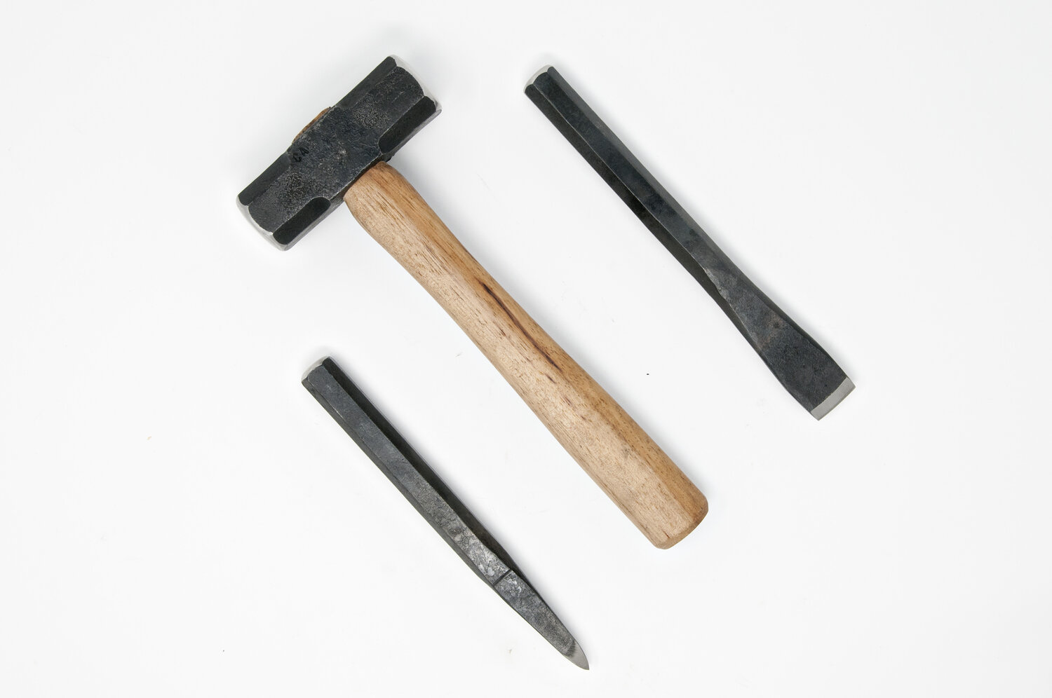 Stone Carving Chisel and Hammer Set — Cole Aurichio Ironworks
