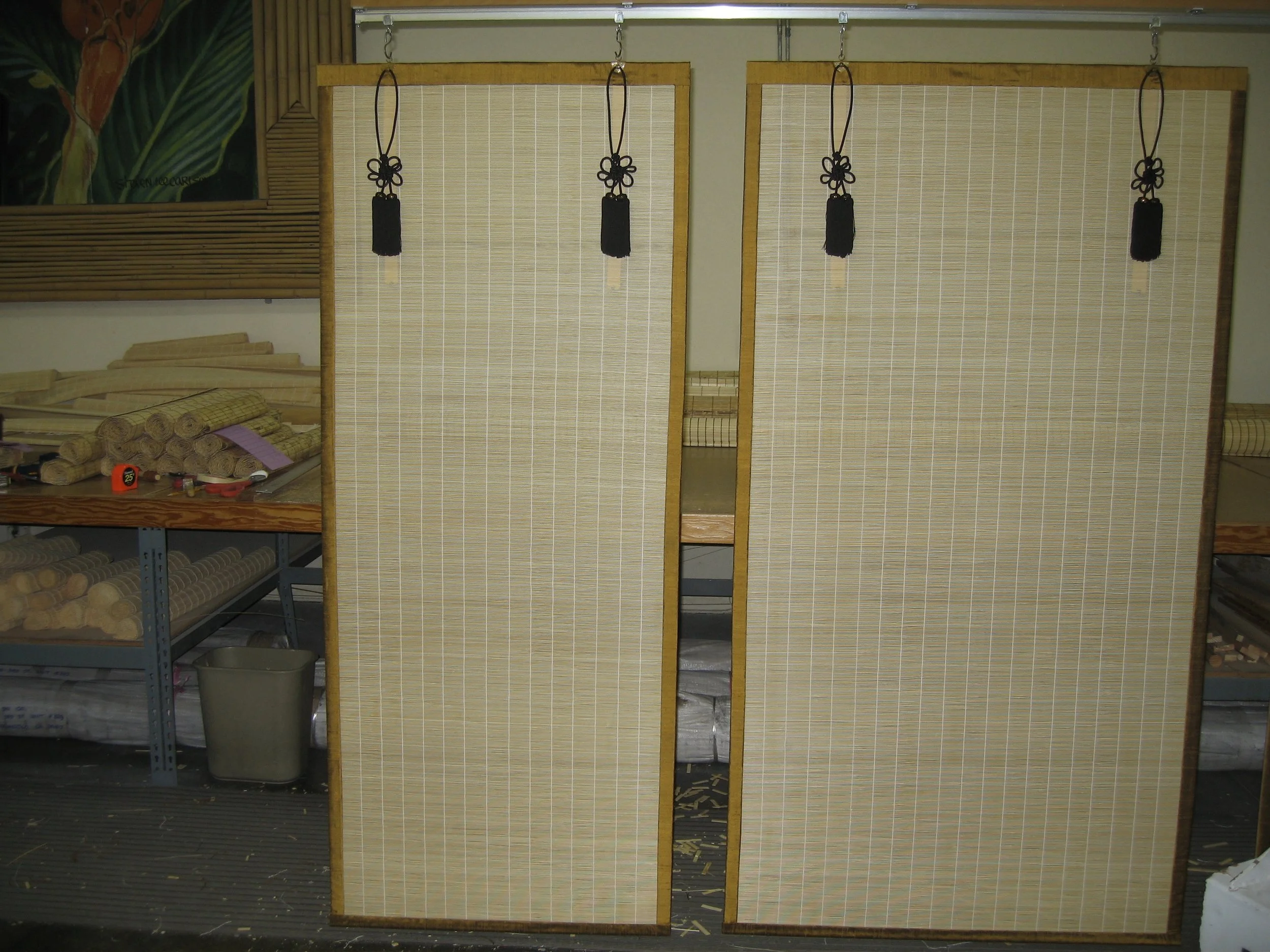 Bamboo Blinds with Silk Binding