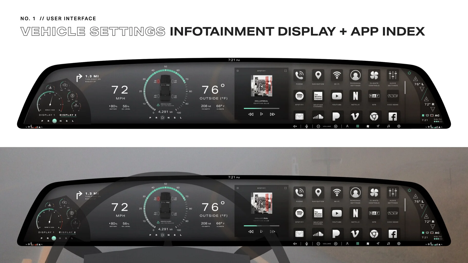 Interface No. 1 | Infotainment Display + App. Index