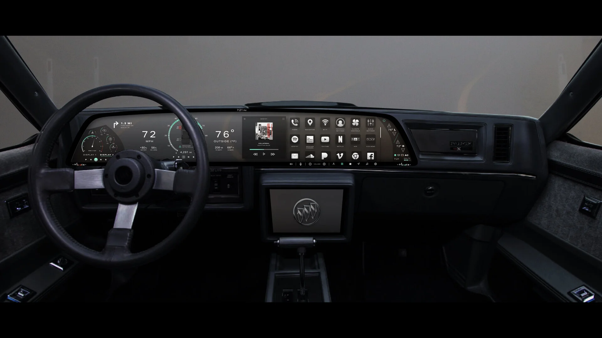 Mockup No. 1 | Infotainment Display + App. Index