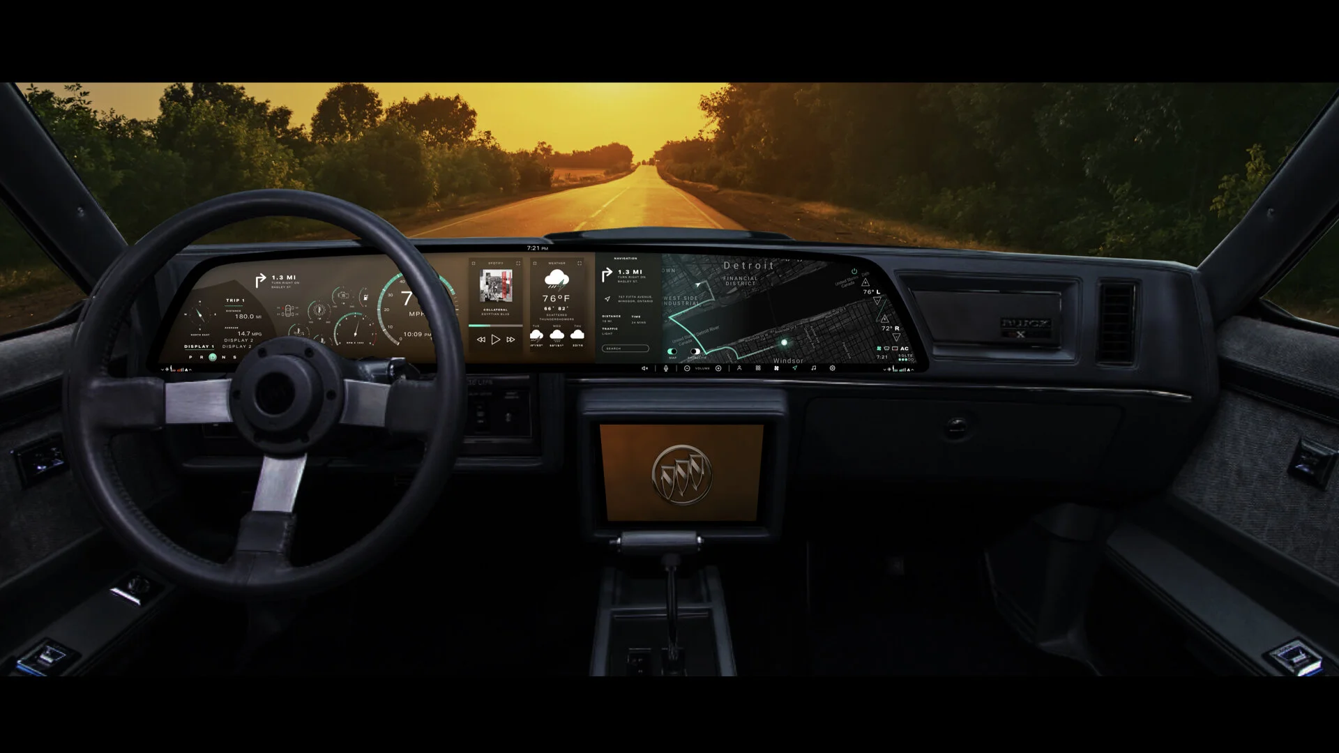 Mockup No. 3 | Interactive GPS + Navigation Display