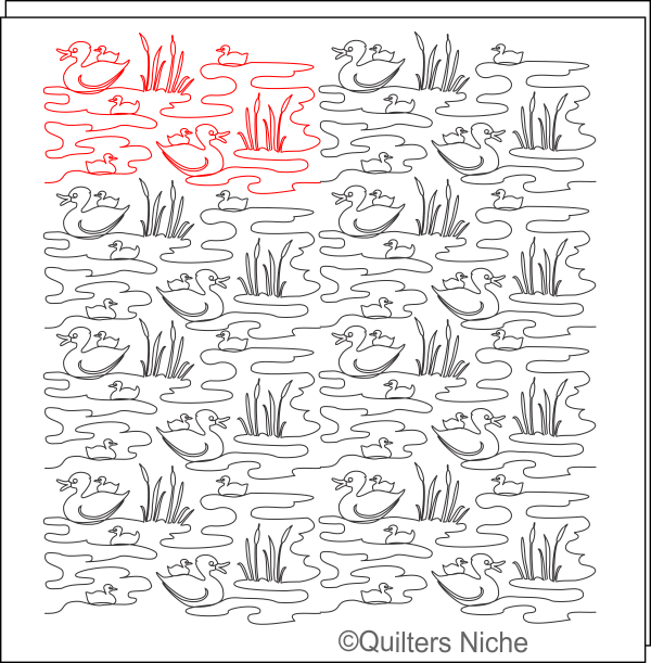 duck (quack) quilting design