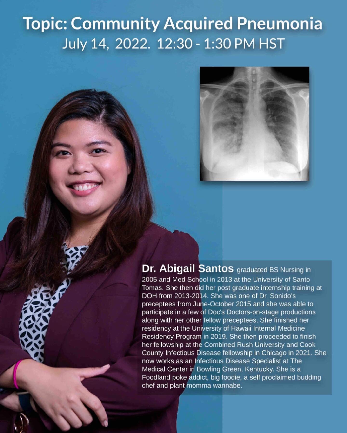 Excited for our lecture from one of our previous preceptees! Dr. Abigail Santos!!

These lectures are exclusive to our program.  To learn more and apply to our program check our website!

#preceptorship #usce #usresidency #medicalrotations #img #fmg 