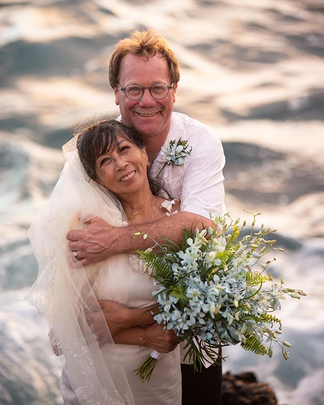 Story time: 
This is Charlie + Denise, they were rockstars on their wedding day; laughing and cracking jokes the whole time. Literally laughing so hard at one point that Charlie accidentally dropped Denise in the sand during a dip 😂 I was in tears w