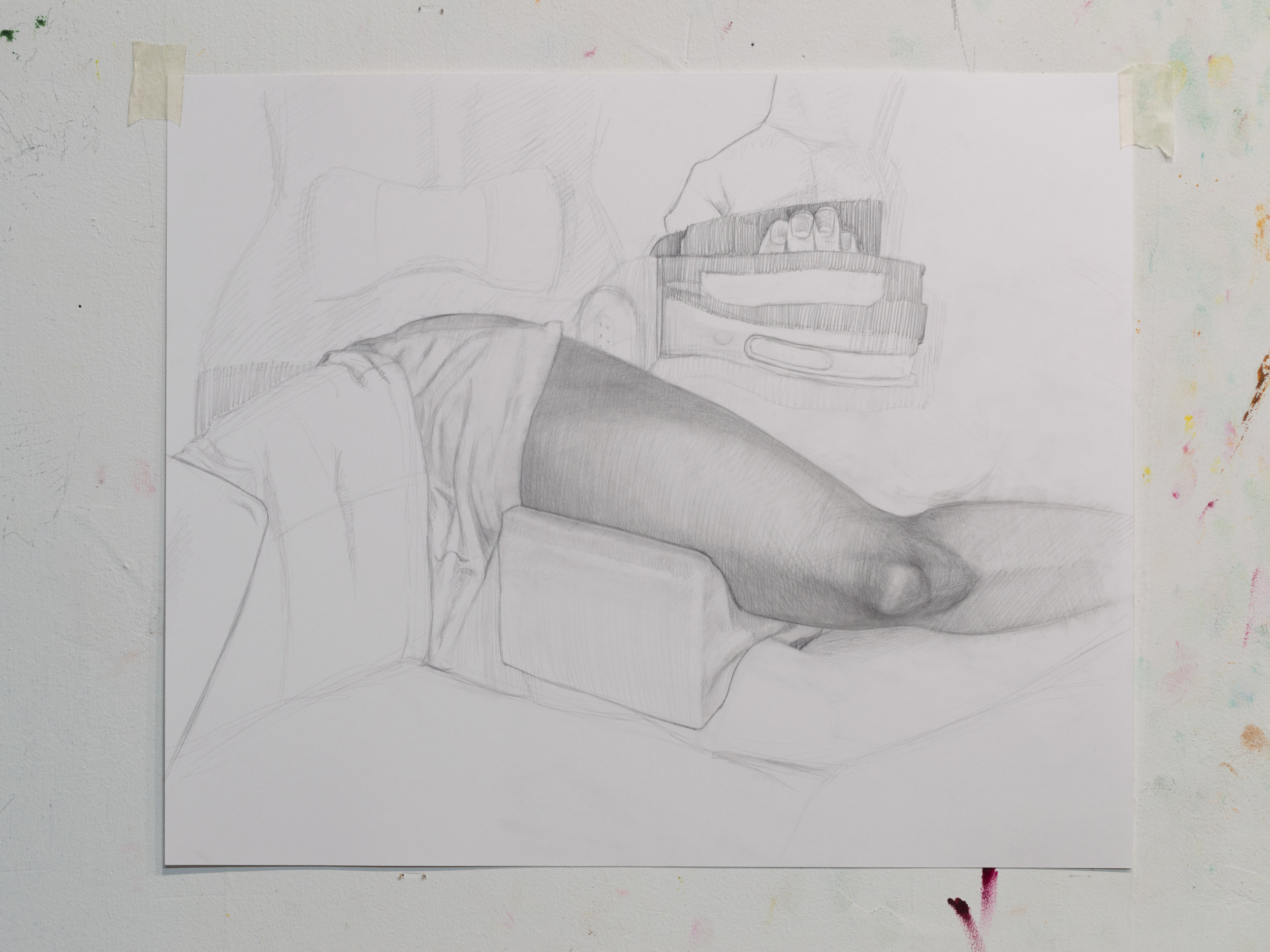 Woman Reclining, pencil on paper 2017