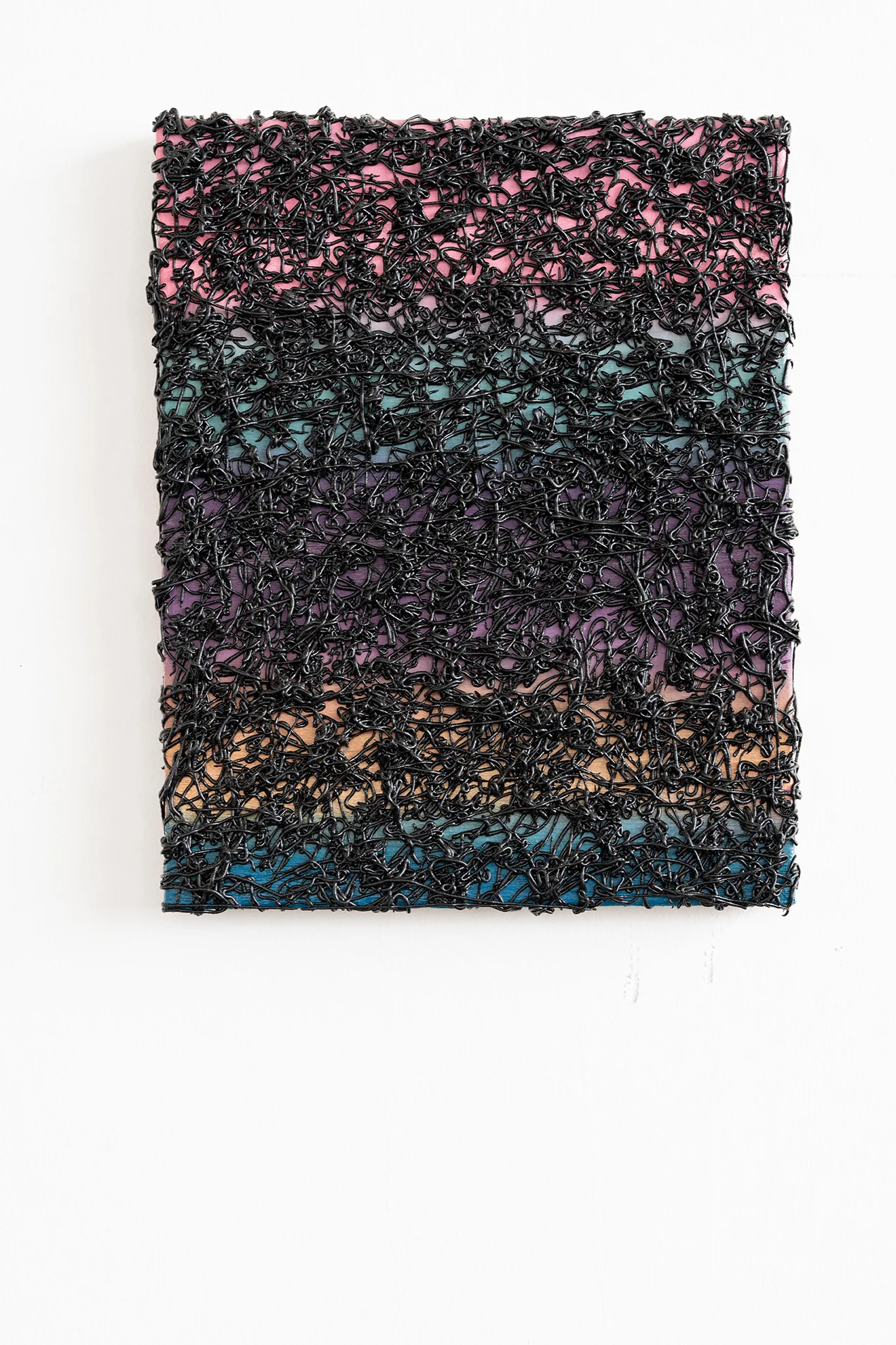 Philip Hardy Noodle Painting (Black Rainbow) 2018 Photon credit Rob Ventura