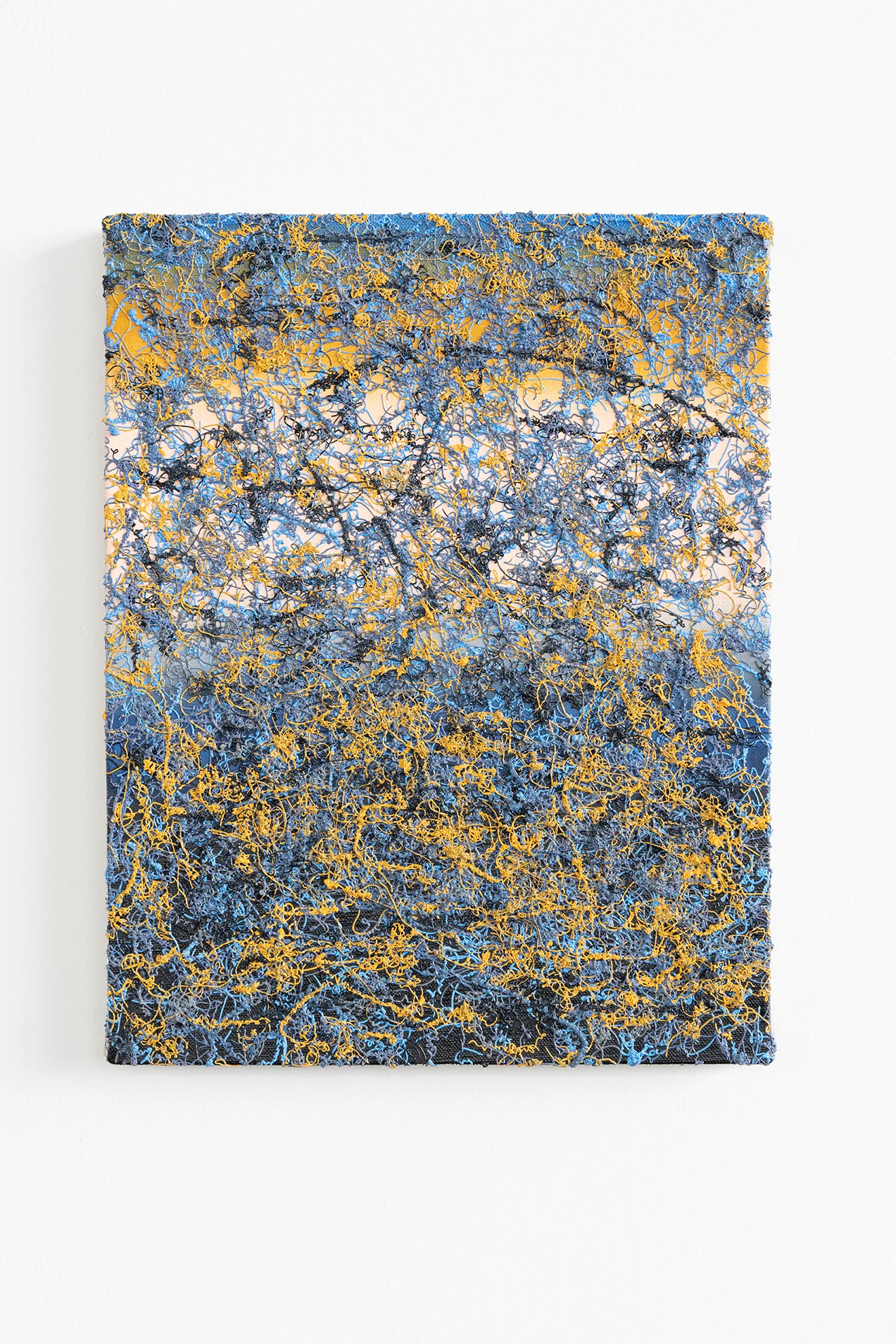 Philip Hardy Noodle Painting (Orange and Blue) 2018
