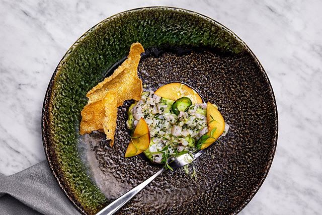 We’re back and ready for the weekend ………………
CEVICHE 
Smoke. Avocado. Lime. Lemon. Maize. Coriander. Jalapeño 
Smoked fish, marinated in lime juice and herbs served with pickled jalapeno, coriander, crispy maize and smoked oil
#capetown #capetownfood #capetownrestaurants #riverinerabbit #capetownfoodie