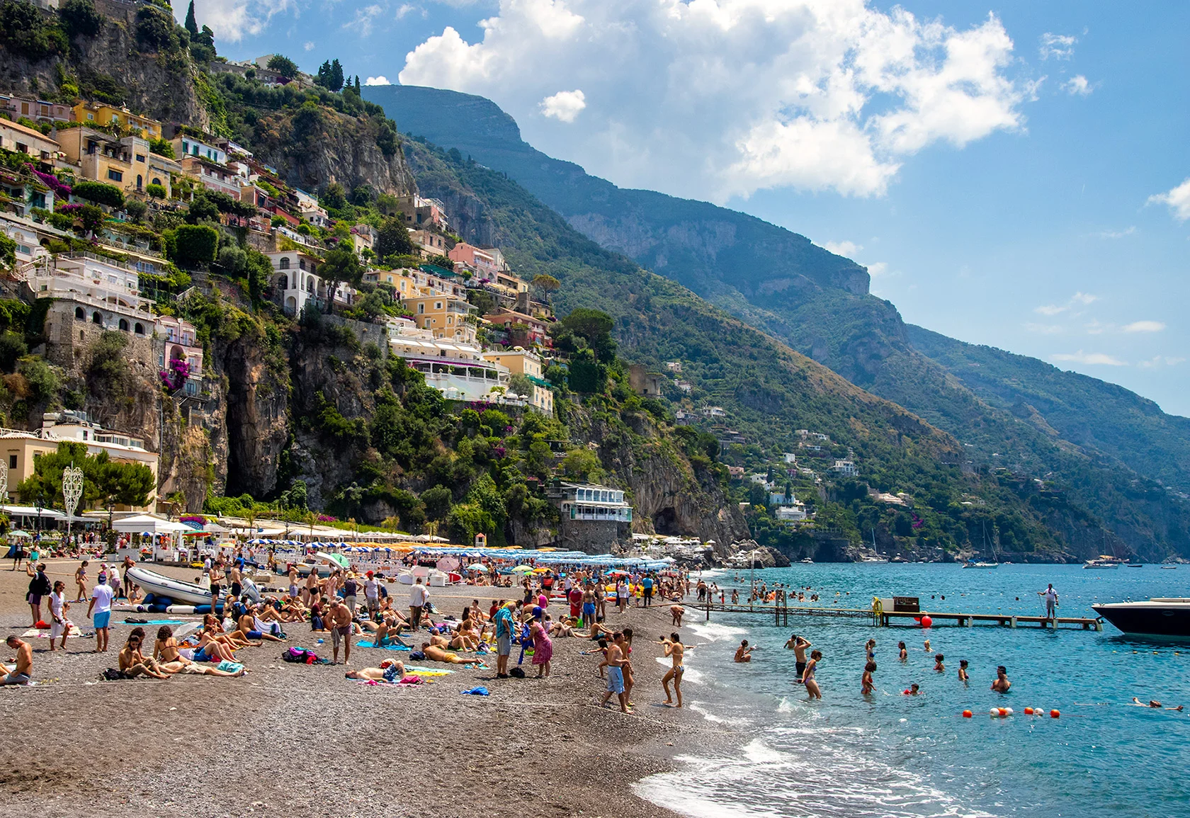 Beach of Positano, Amalfi Coast — Italy