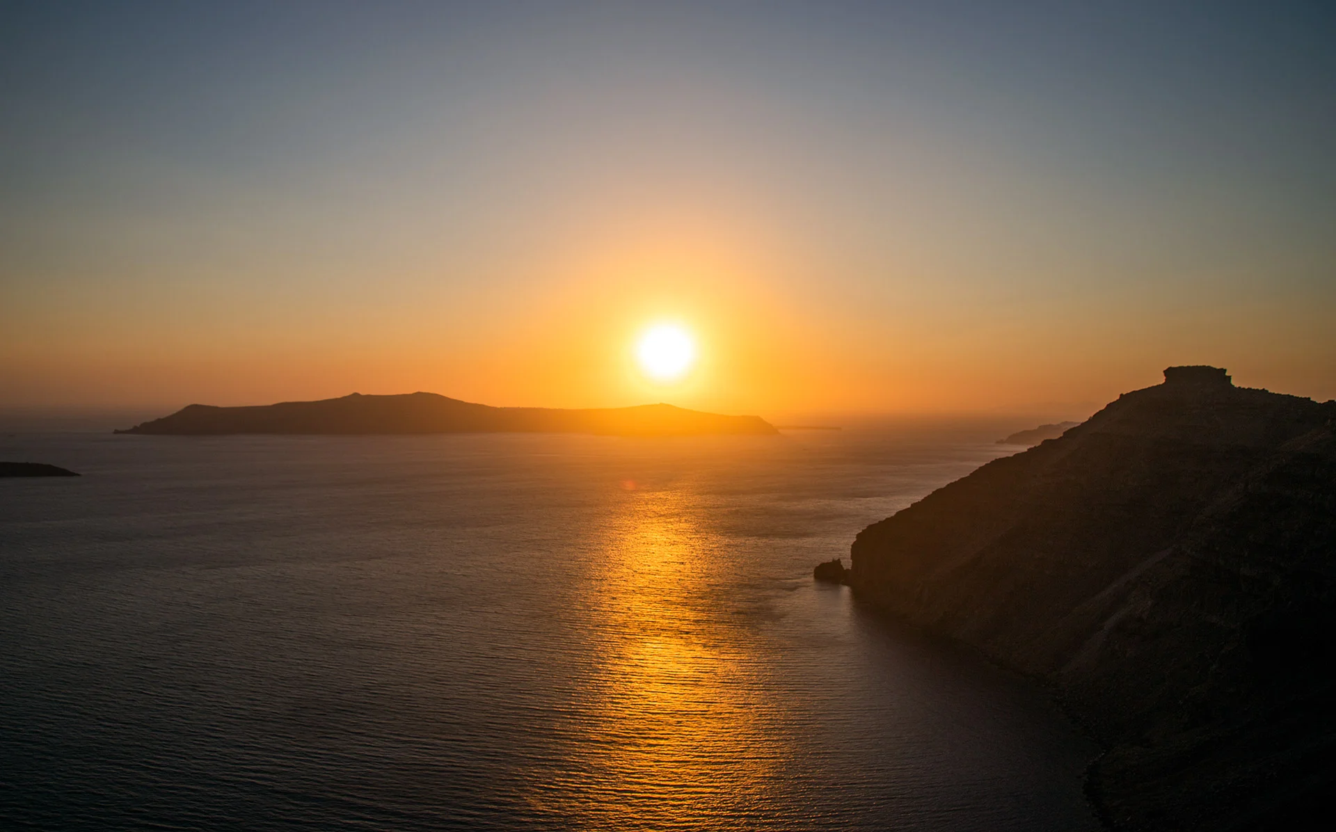 Sunset in Santorini — Greece