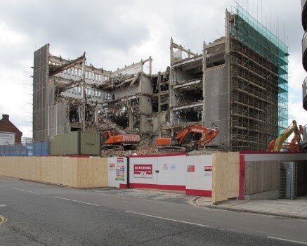 Demolition of the BBC Rehearsal Studios, Acton