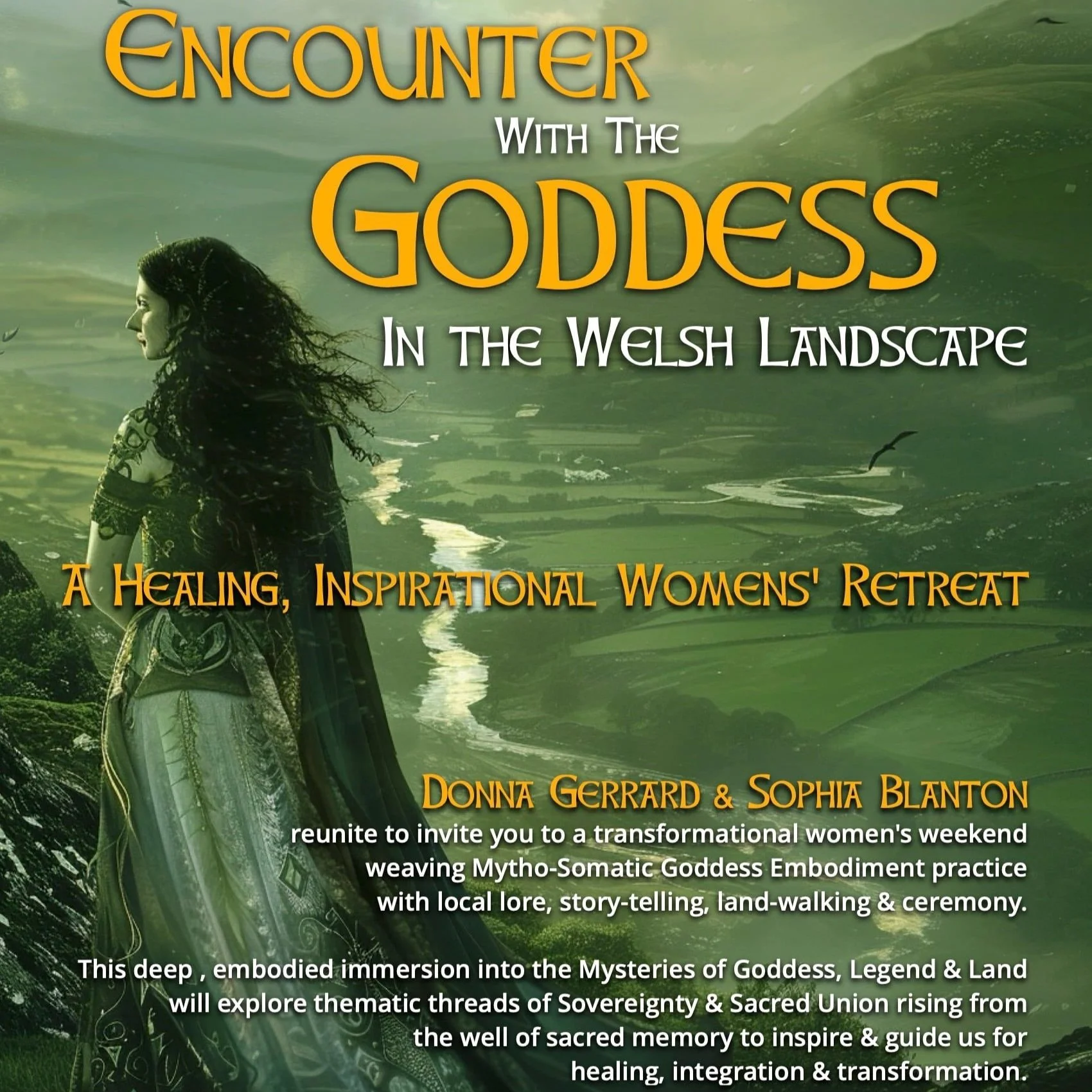 Encounter with the Goddess in the Welsh Landscape: Women's Sacred Movement and Healing Retreat in Brecon Beacons with Sophia Blanton and Donna Gerrard