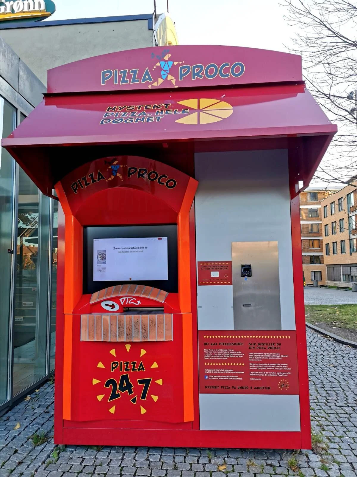 Pizza rett fra "minibanken"