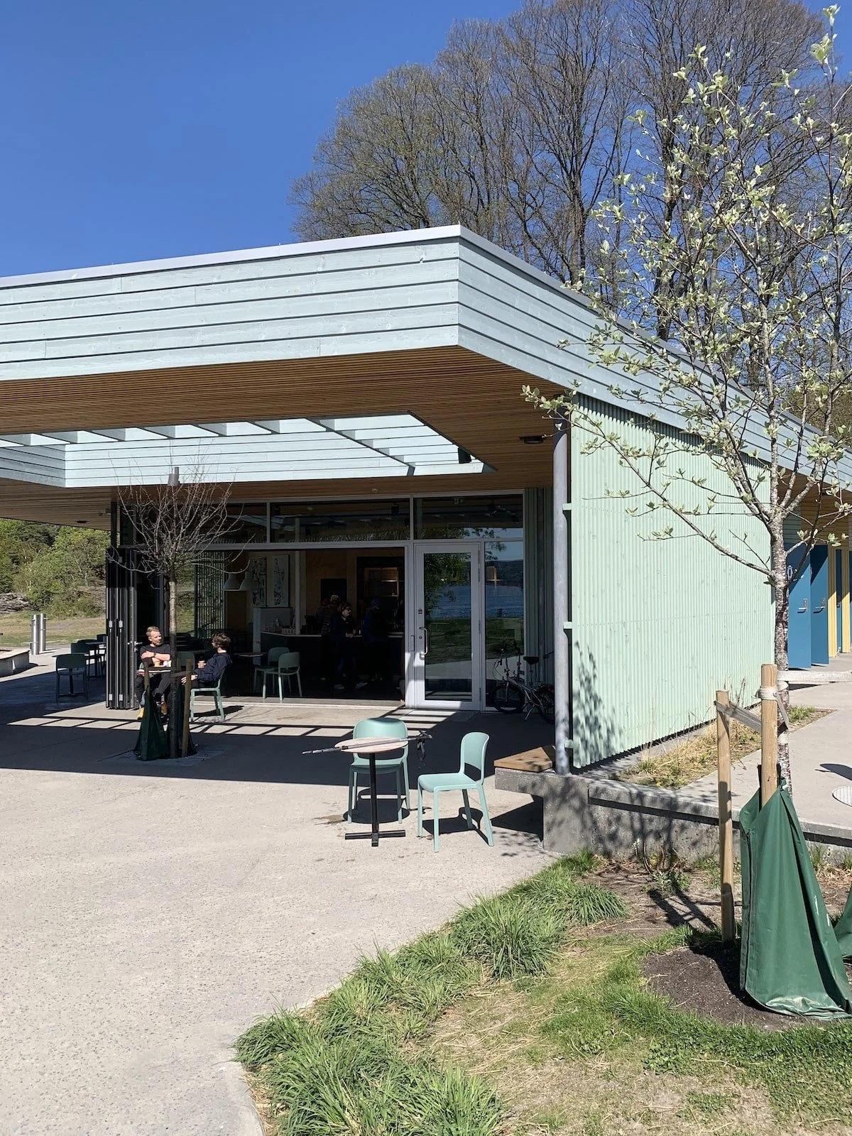 PaaHuk: Caféen ved vannet