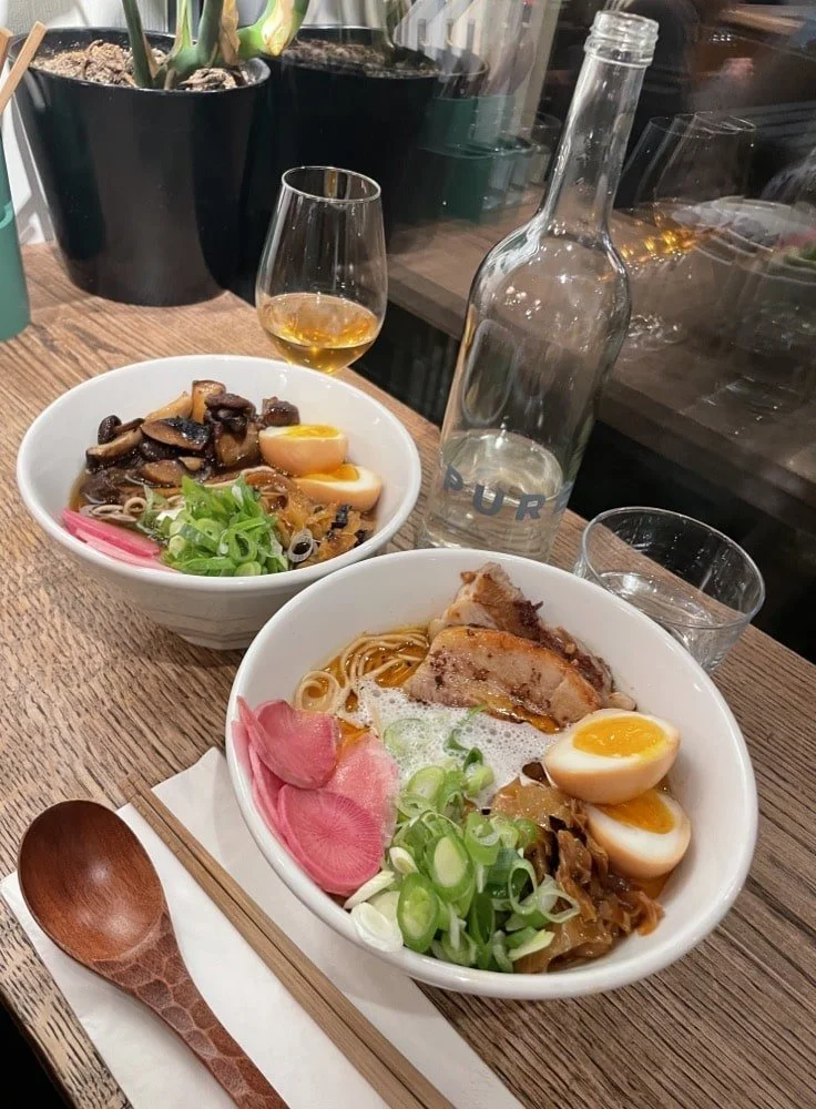 Shoyu Ramen og Spicy Miso Ramen.