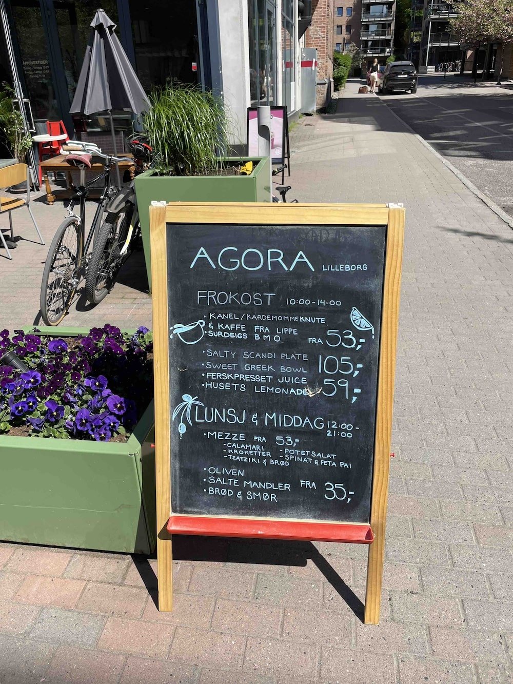 Spennende mat på menyen hele dagen.