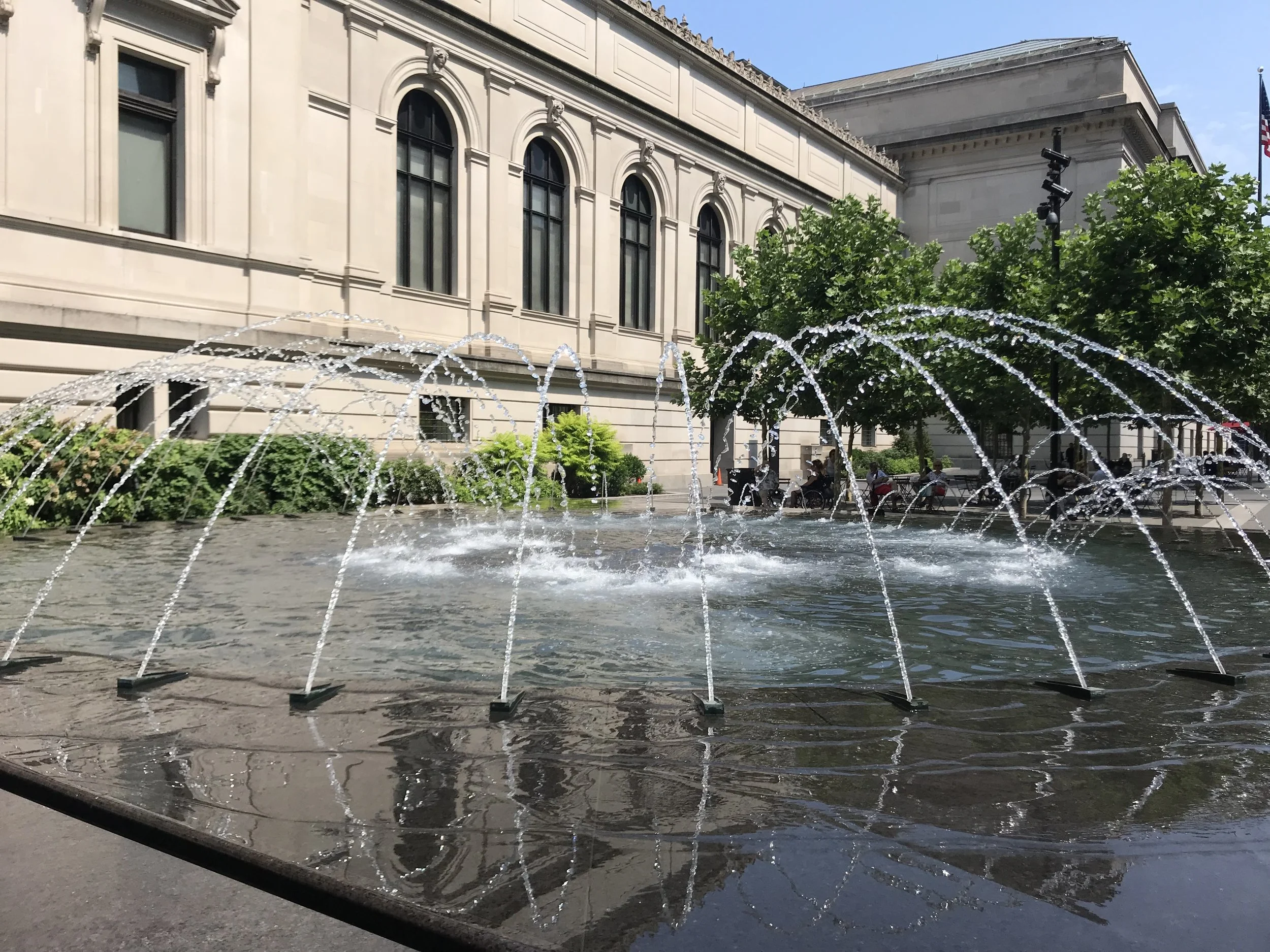 The parabolic trajectories of fountains exemplify the beauty of algebra.