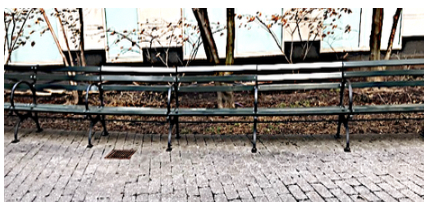 The Teardrop Park Benches