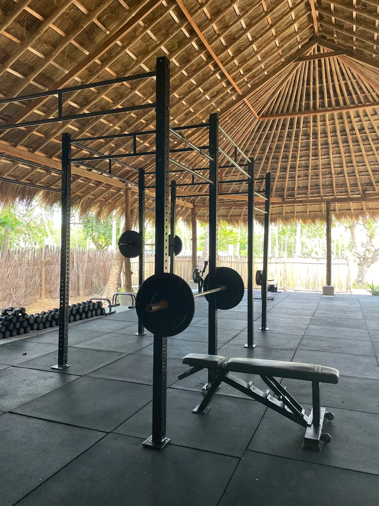 Sri Lanka fitness retreat set up