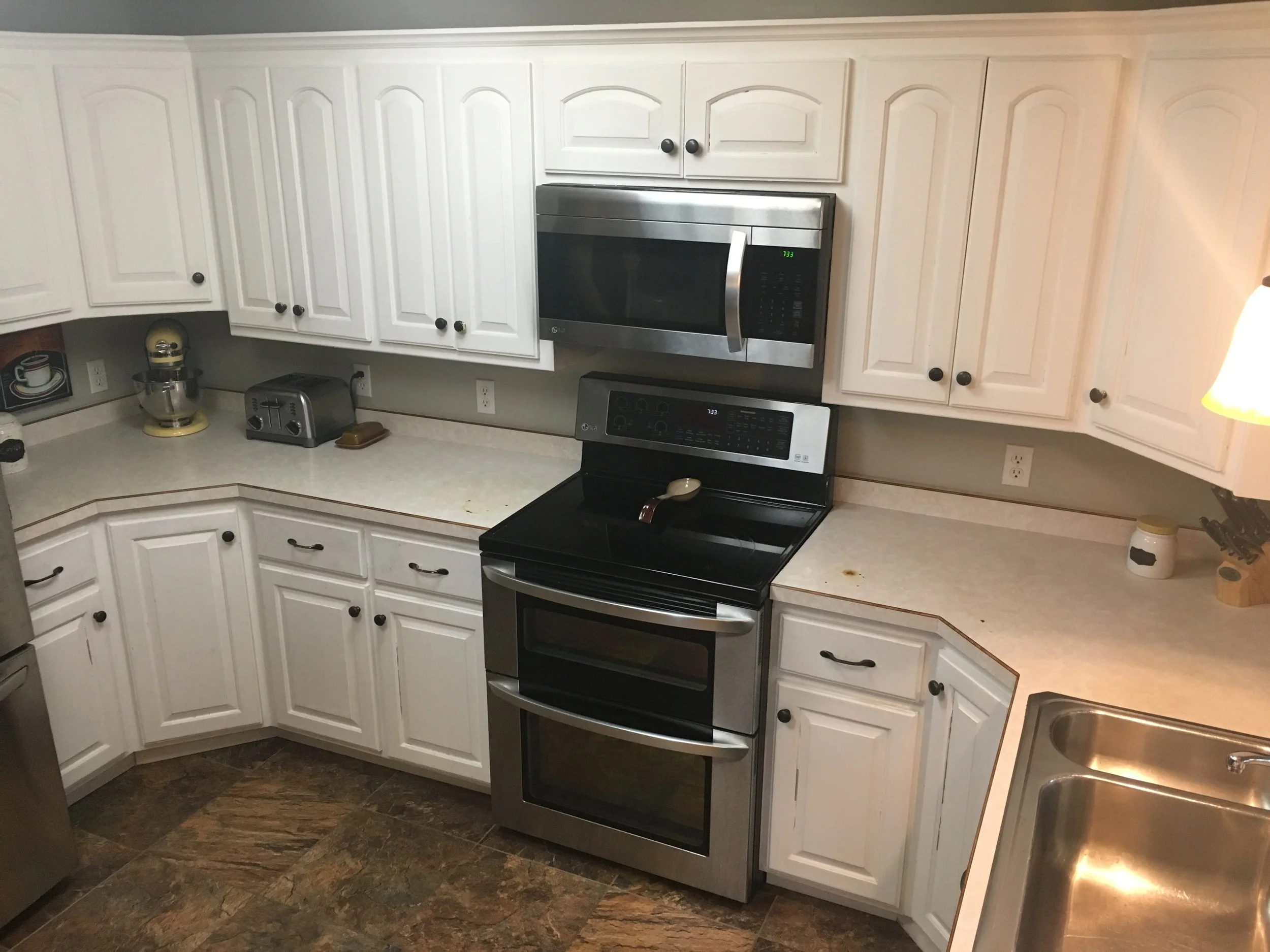 Unique code: APAThis entrant says they are suffering from a common problem of repainted cabinet doors, drawer fronts, and hardware: "We find paint chips on the floor often. The hardware was also repainted and is chipping off and was to be black, but…