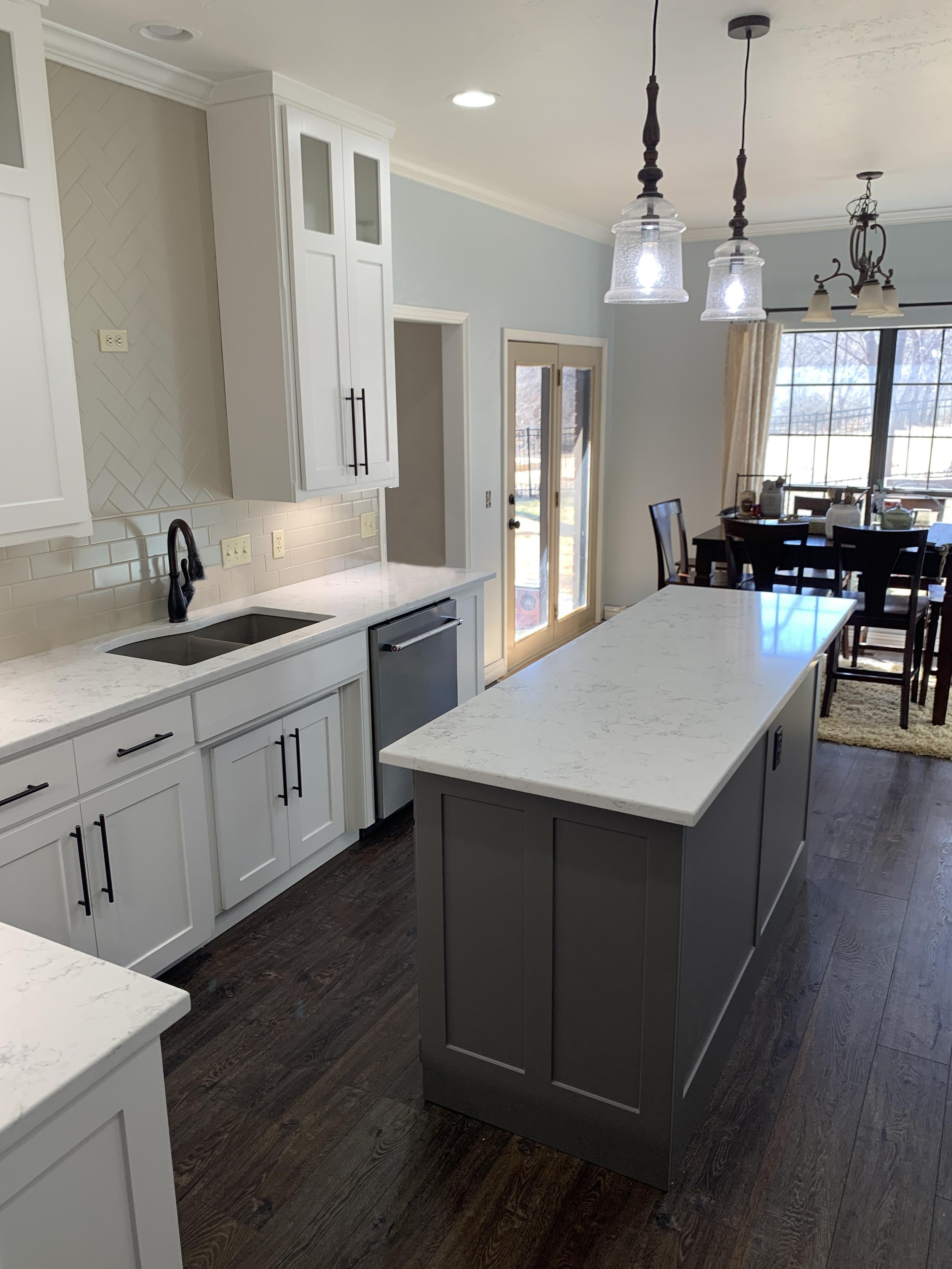 after kitchen remodel white kitchen cabinets