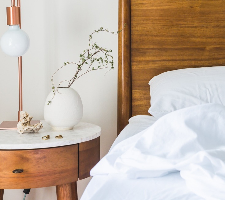 Gracious Guest Bedroom, Bedside Table Rules