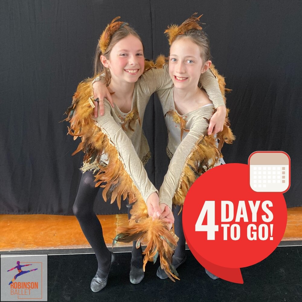 4 days to showtime! 

These two little chickadees are getting ready to take flight in our new staged work 'Maggie Mazurka' this weekend at The Gracie as part of our '3 Shorts'. Get your tickets today! 

https://www.robinsonballet.org/3shorts