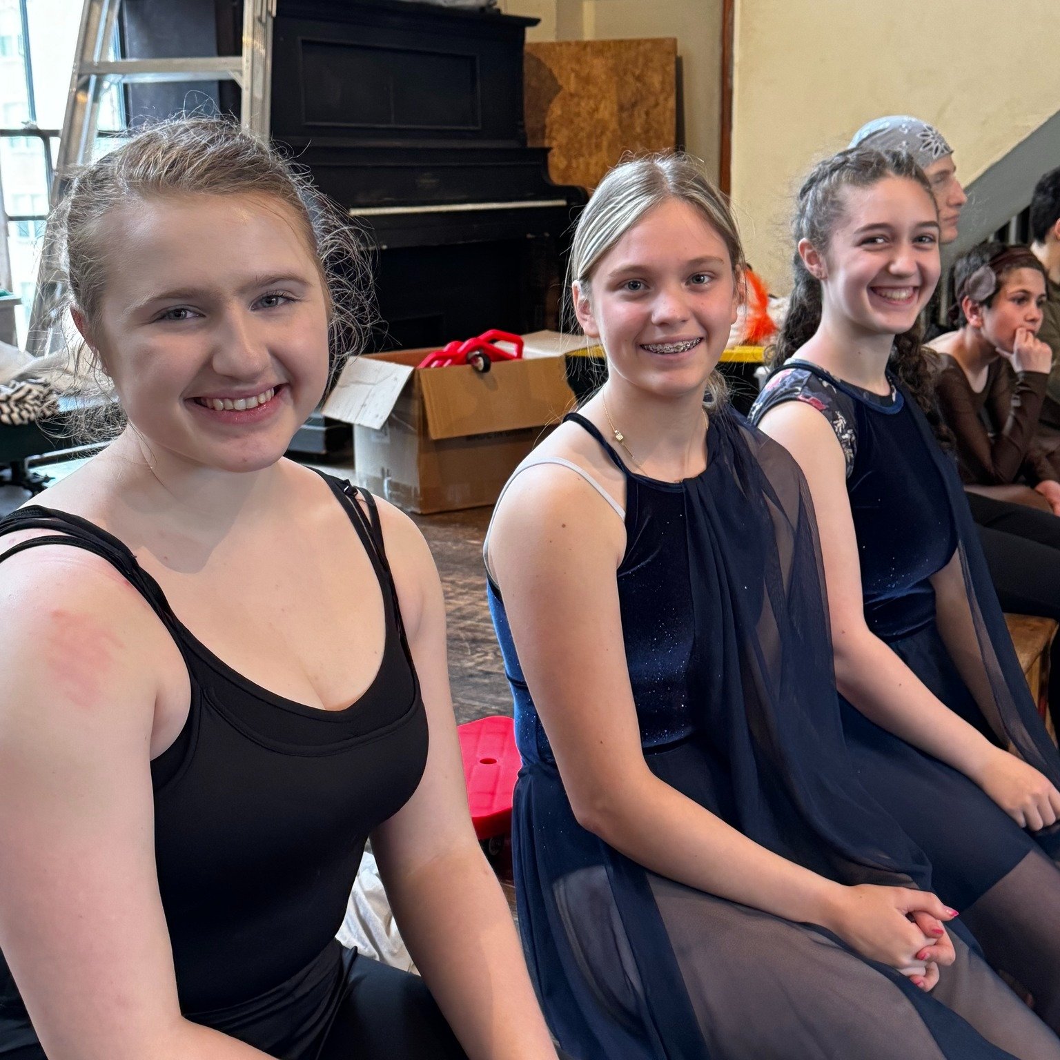 Our dancers were hard at work yesterday in the studio rehearsing for 'My Father's Dragon'! Look at all these smiles!