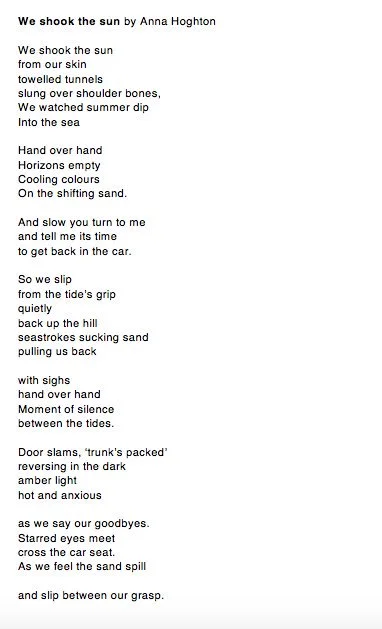 Poetry Anna Hoghton