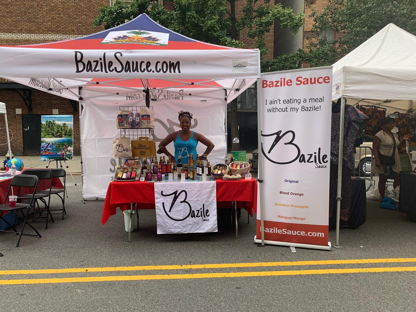 @goafricacarnival today in Harlem. 116! My hood ✊🏾✊🏾 stop by when you have a moment loves. 💫

Purchase ➡️ BazileSauce.com 
Select bottles Sold @lakoucafe
⬆️Link In Bio⬆️

#bazilesauce #sauceboss #sauce #veganfood #veganfriendly #sauces #bazilesauc