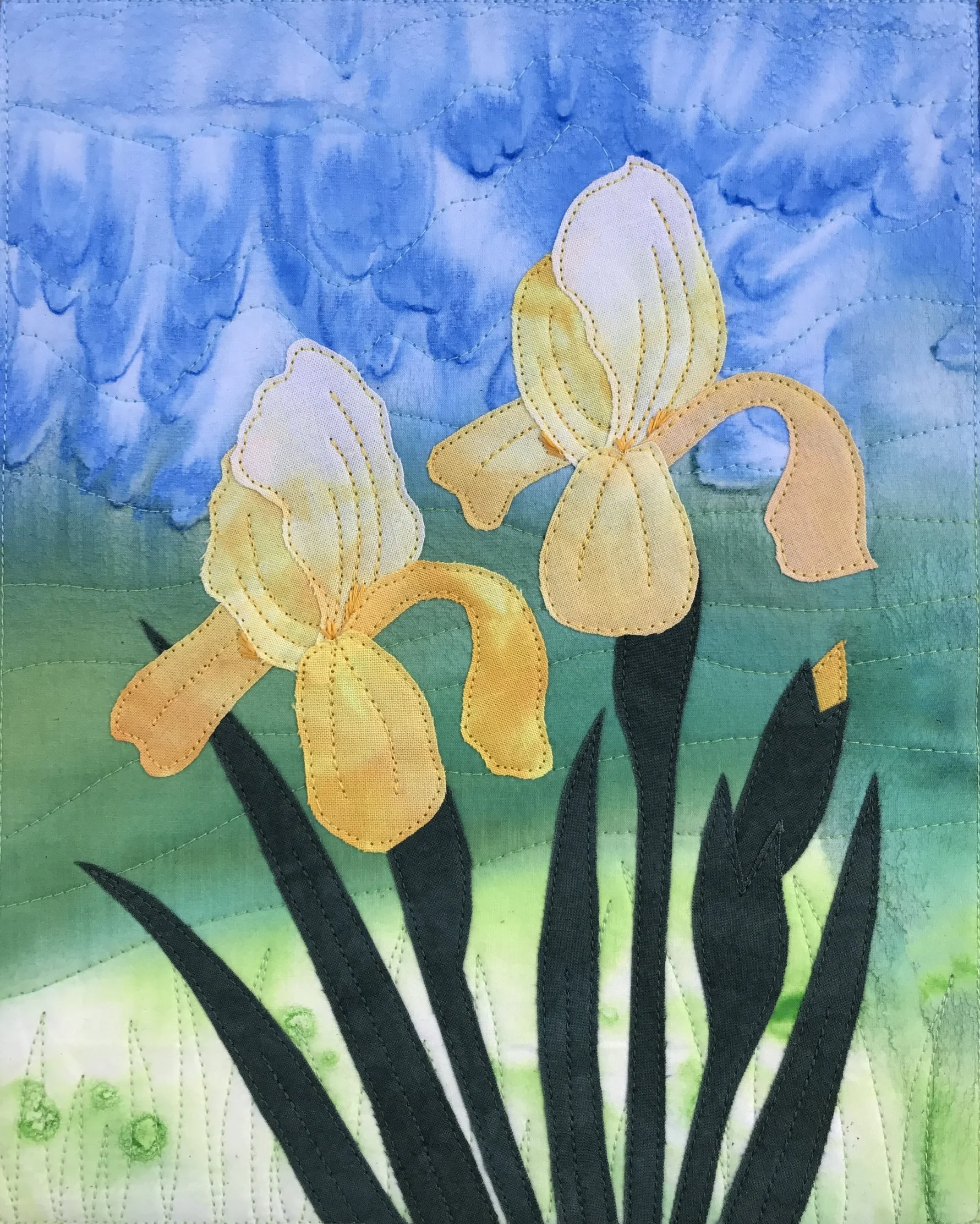 Yellow Irises  8"x10"