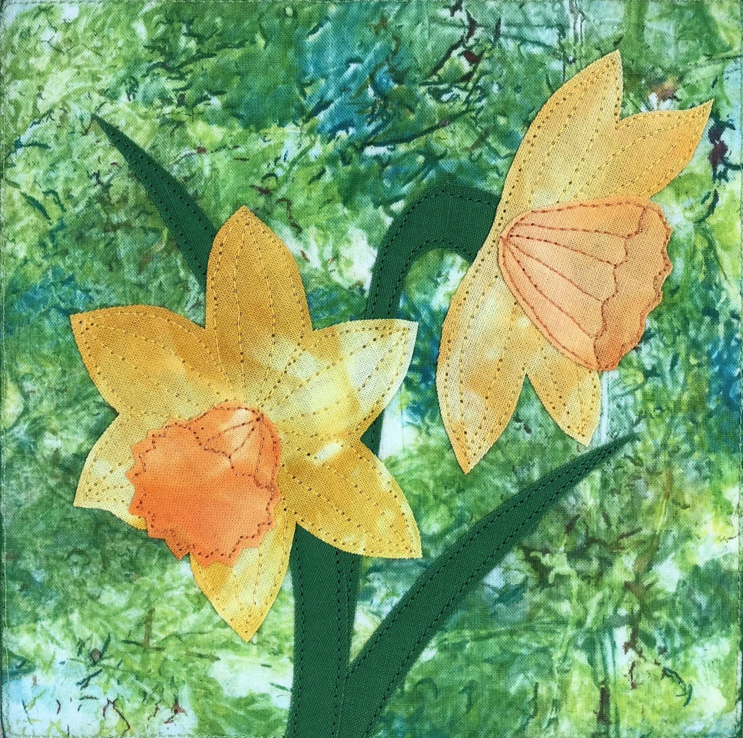 Two Daffodils  6"x6"