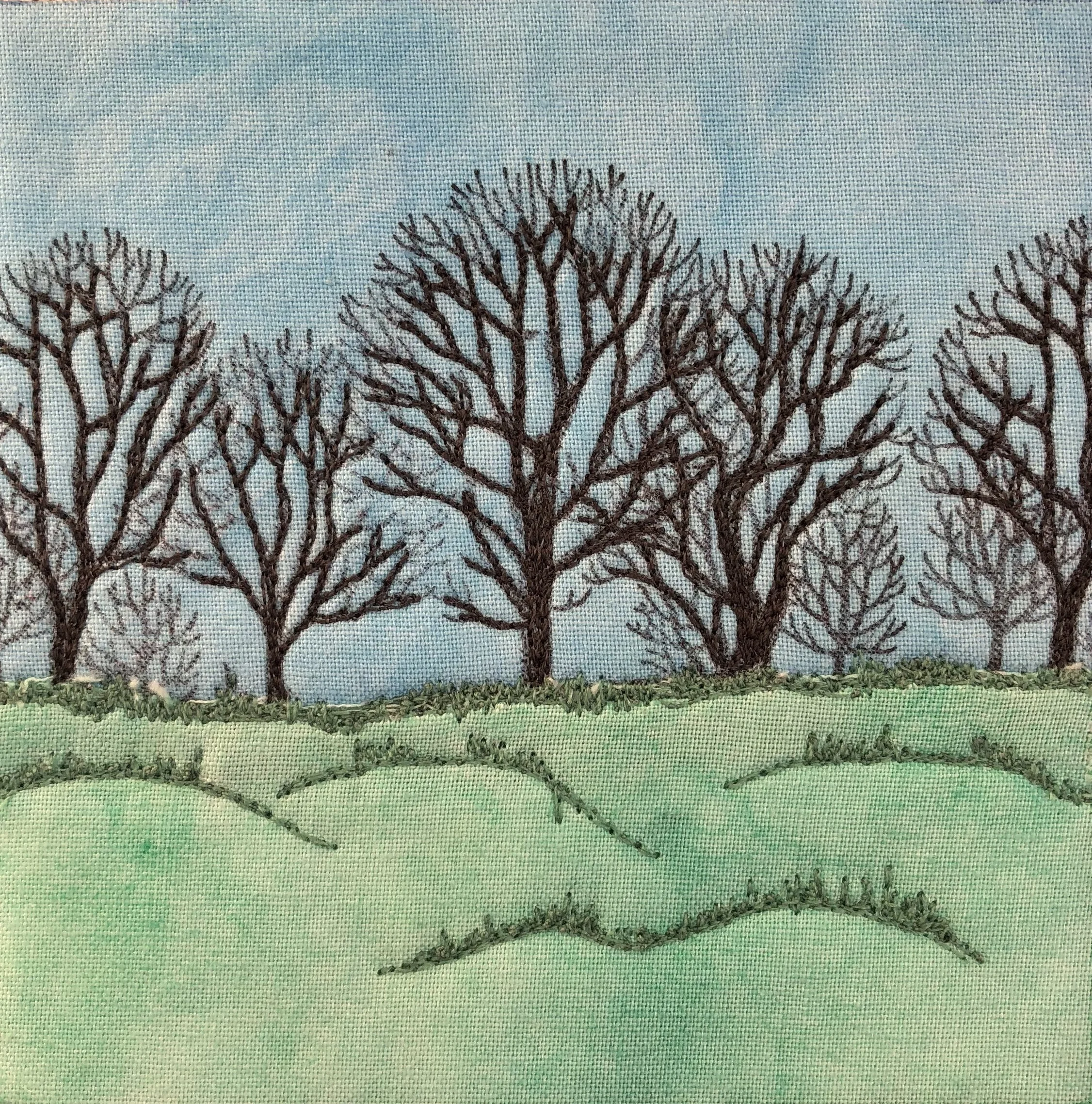 Bare Trees  4"x4"
