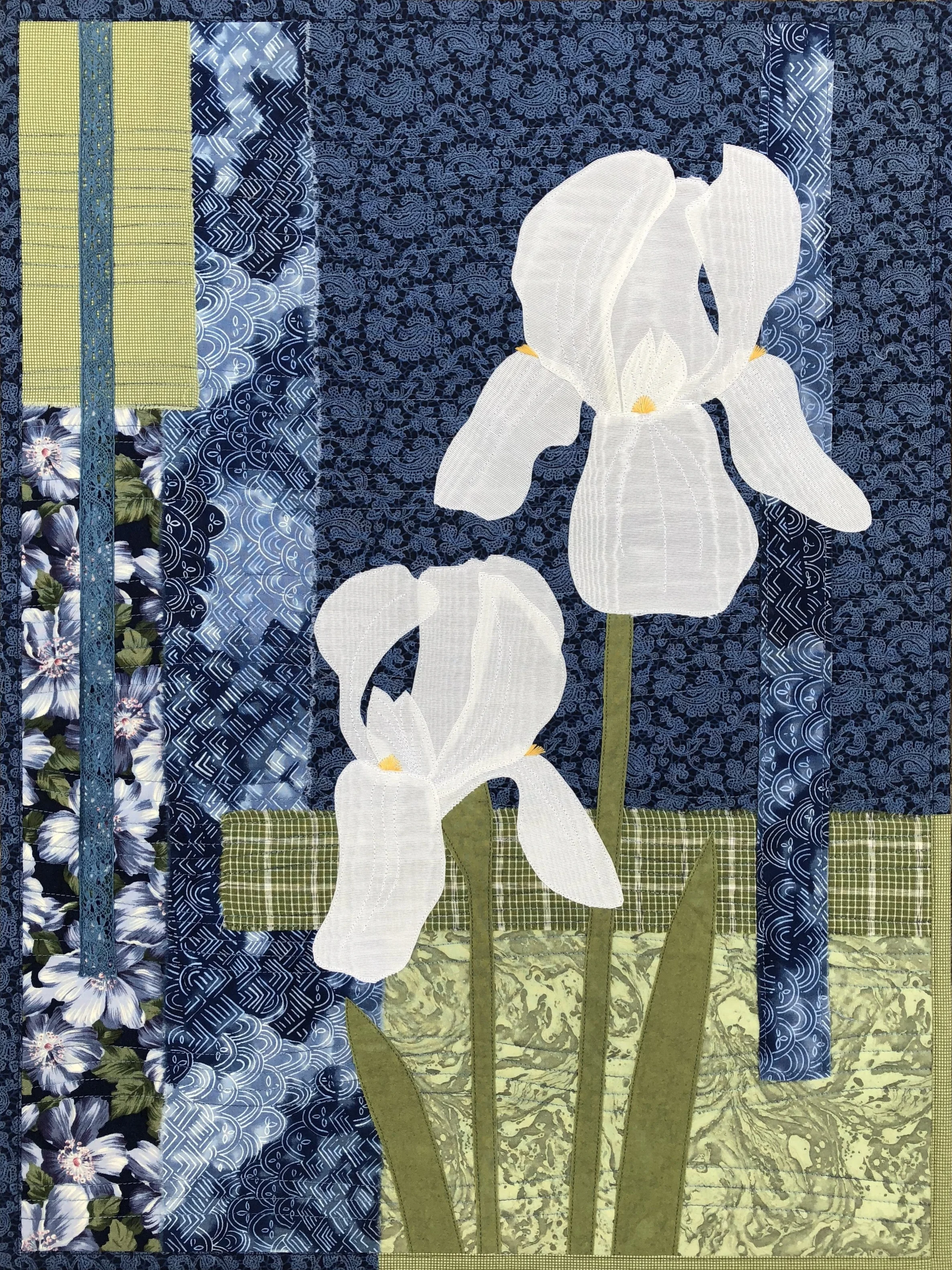 White Irises  18"x24"