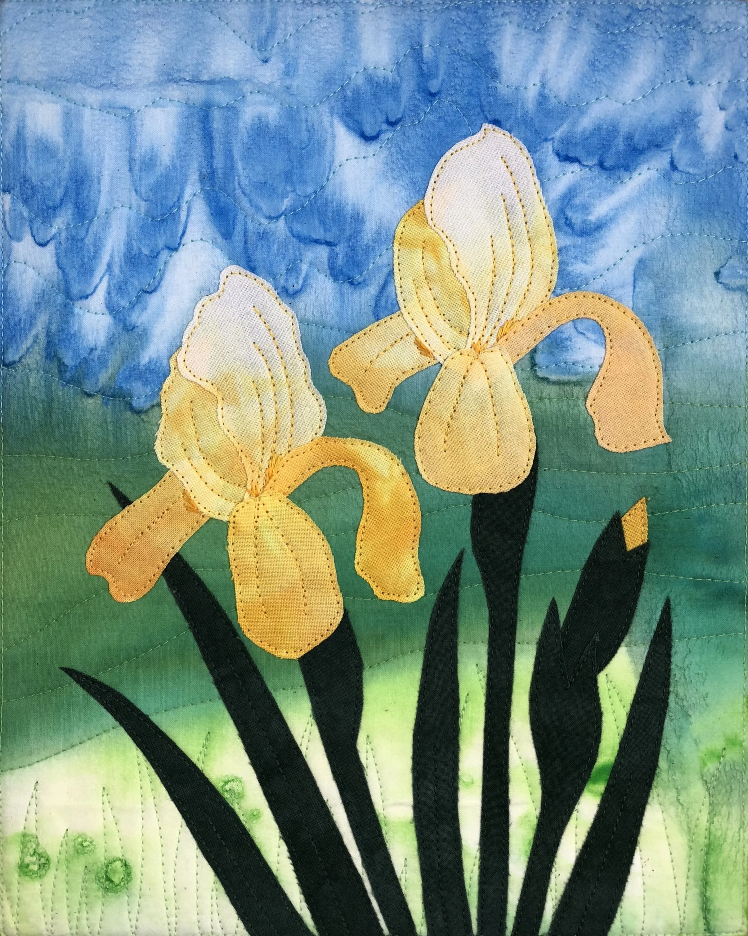 Yellow Irises  8"x10"