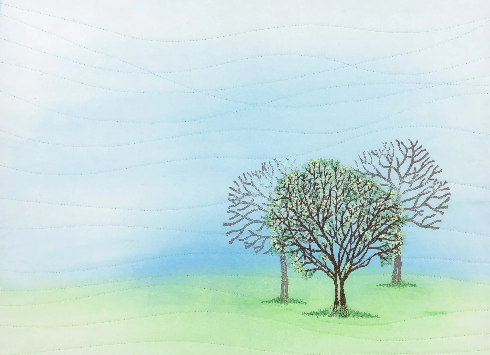 Early Spring Trees II  12"x16"