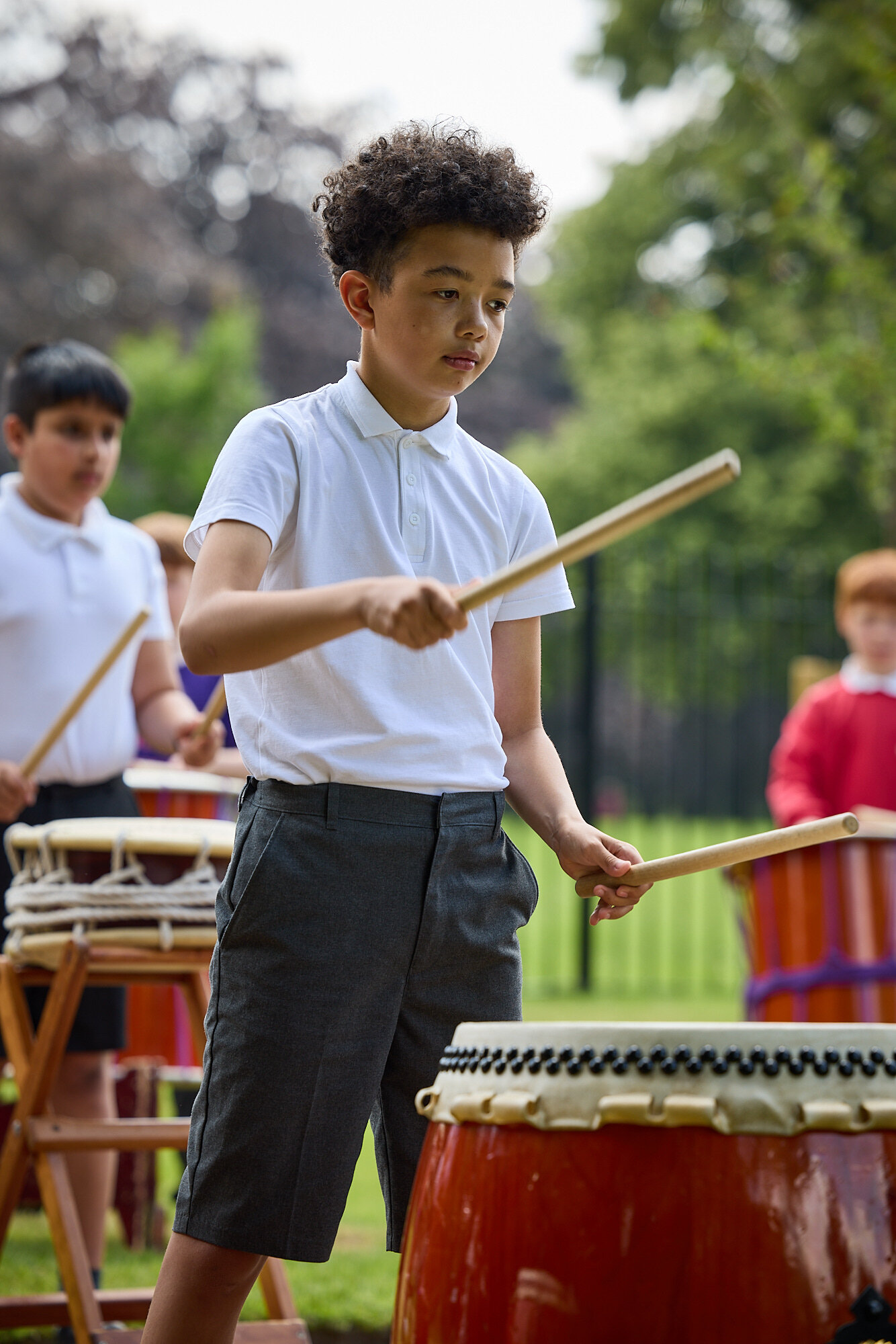 Taiko drummers set the stage for the opening of the garden ceremony!