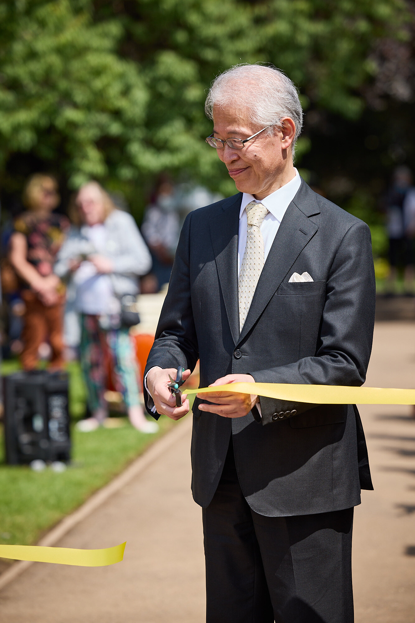Lord Mayor of Coventry and His Excellency Ambassador Hayashi cut the tape!
