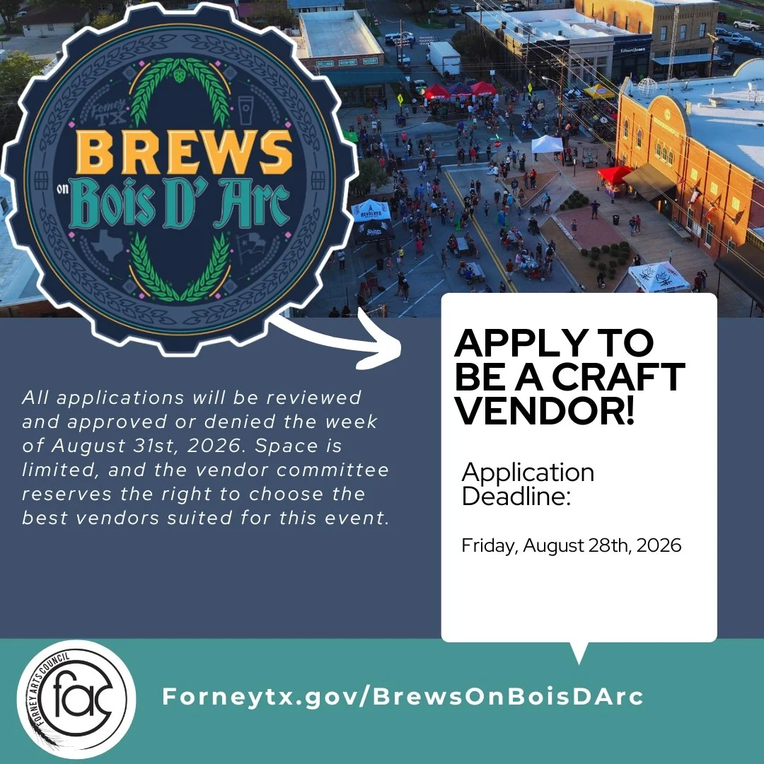 Call for Event Vendors: 2026 Brews on Bois D’Arc