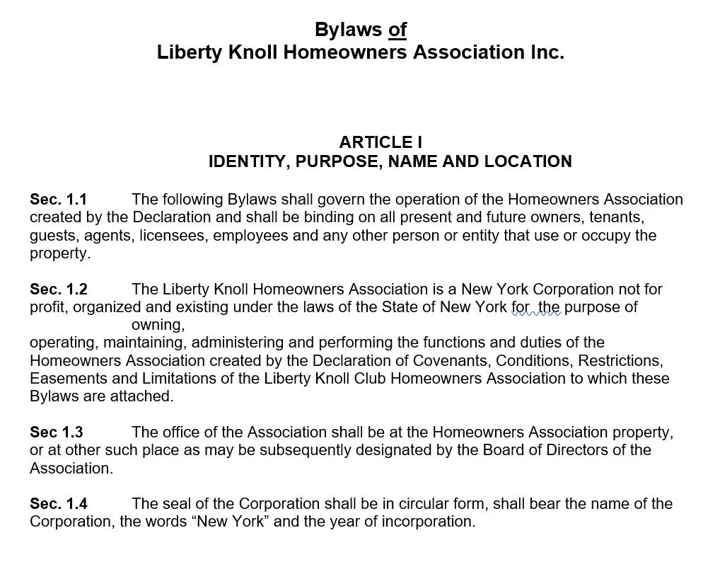 Bylaws & Resident Handbook