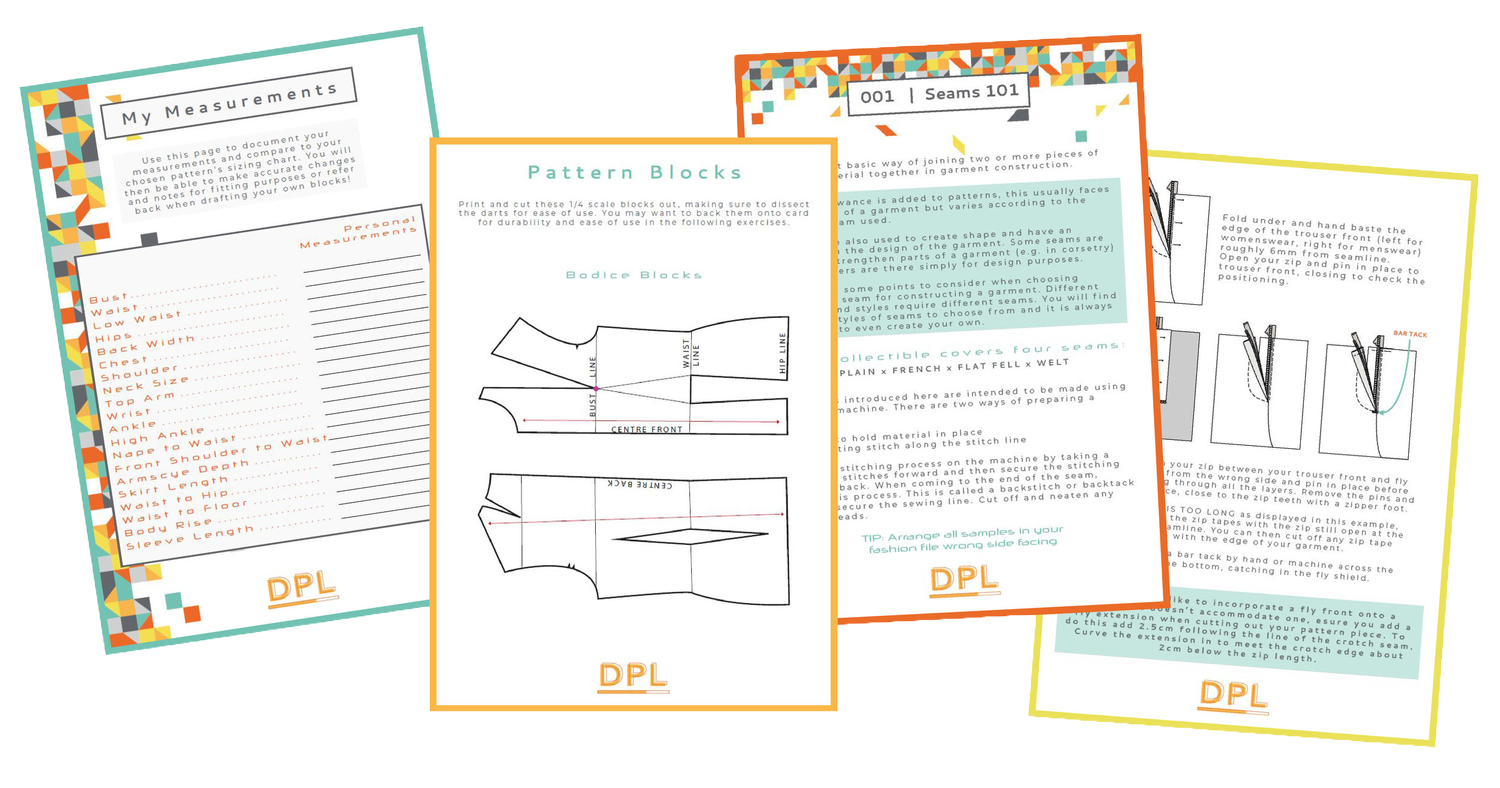 Fashion File - Learn to Draft & Sew Your Own Patterns — Digital Pattern ...