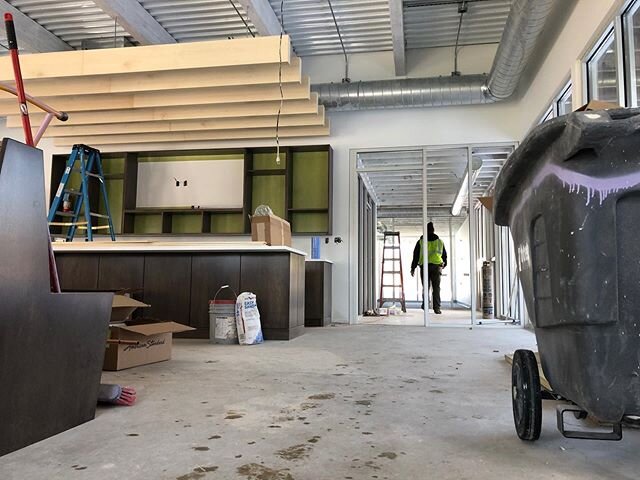 Only a couple more weeks out at Crystal before their new amenity space is ready to turn over!! It&rsquo;s come a long way and still has more to go, the excitement is building!! ❄️🧱🔨#CroweConstruction #Construction #CloserEveryDay #CompletionIsNear 