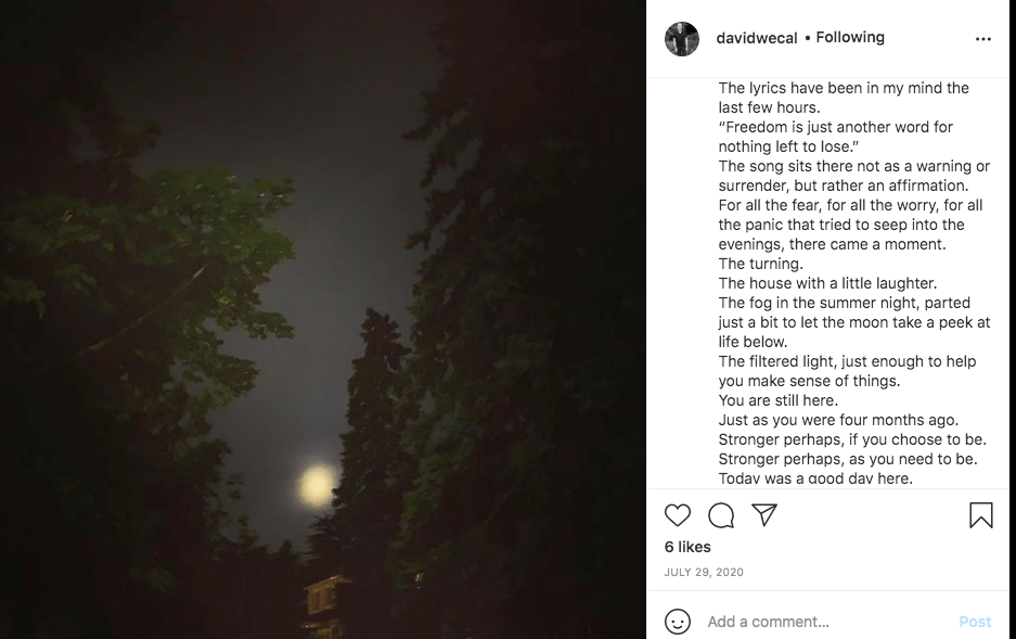 After all the darkness, a little light.