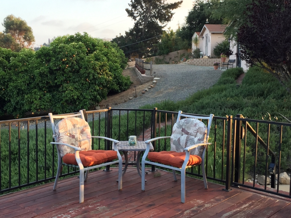 Seating area on main porch