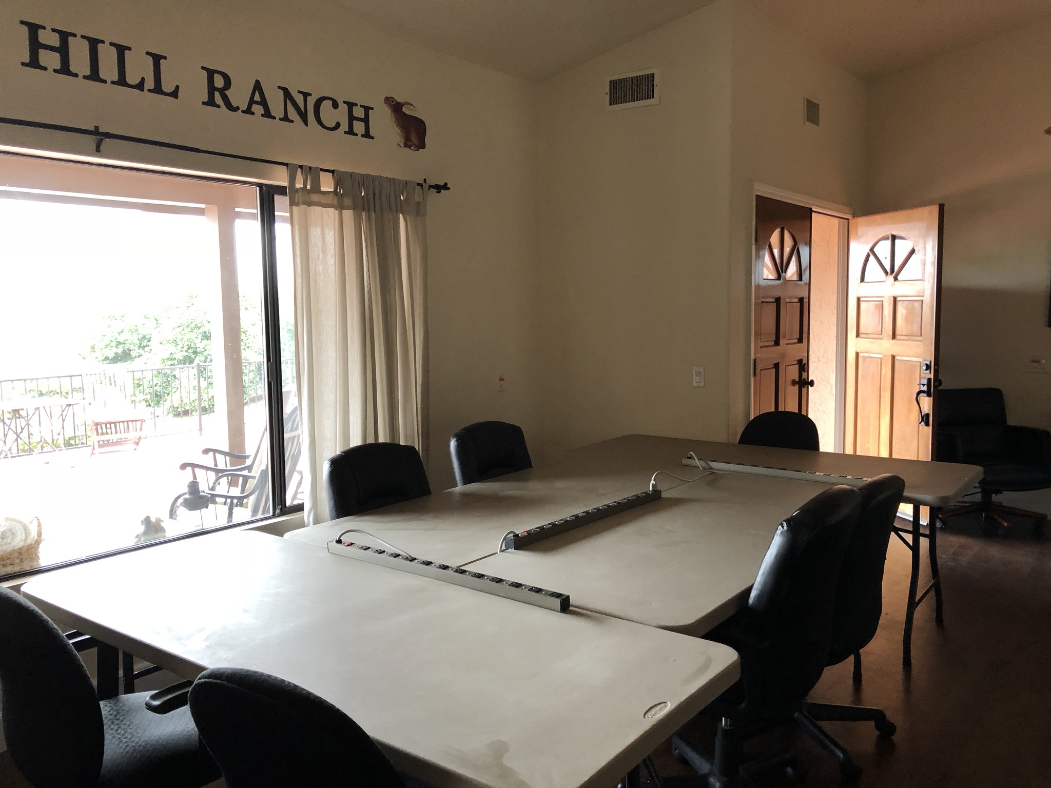 4 tables at front alternate view